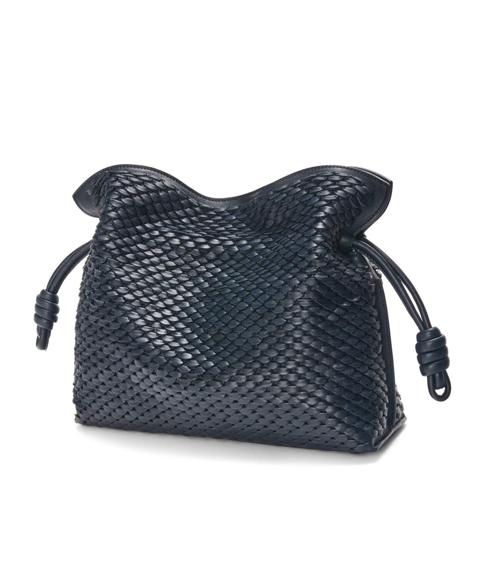 Loewe Mini Puzzle Leather Shoulder Bag In Black