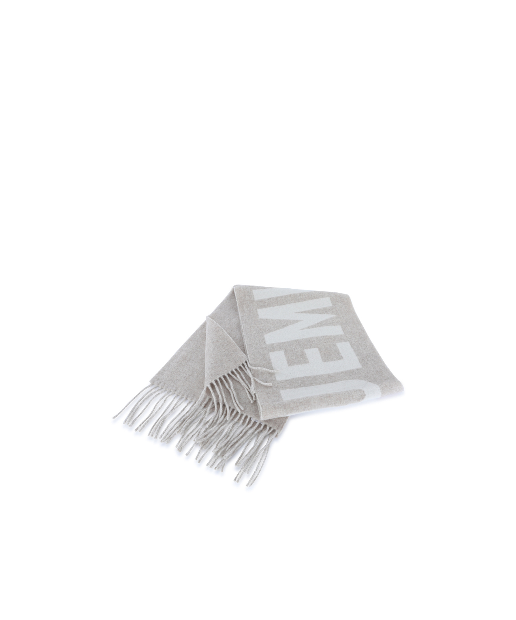Jacquemus Tassel Scarf In Gray