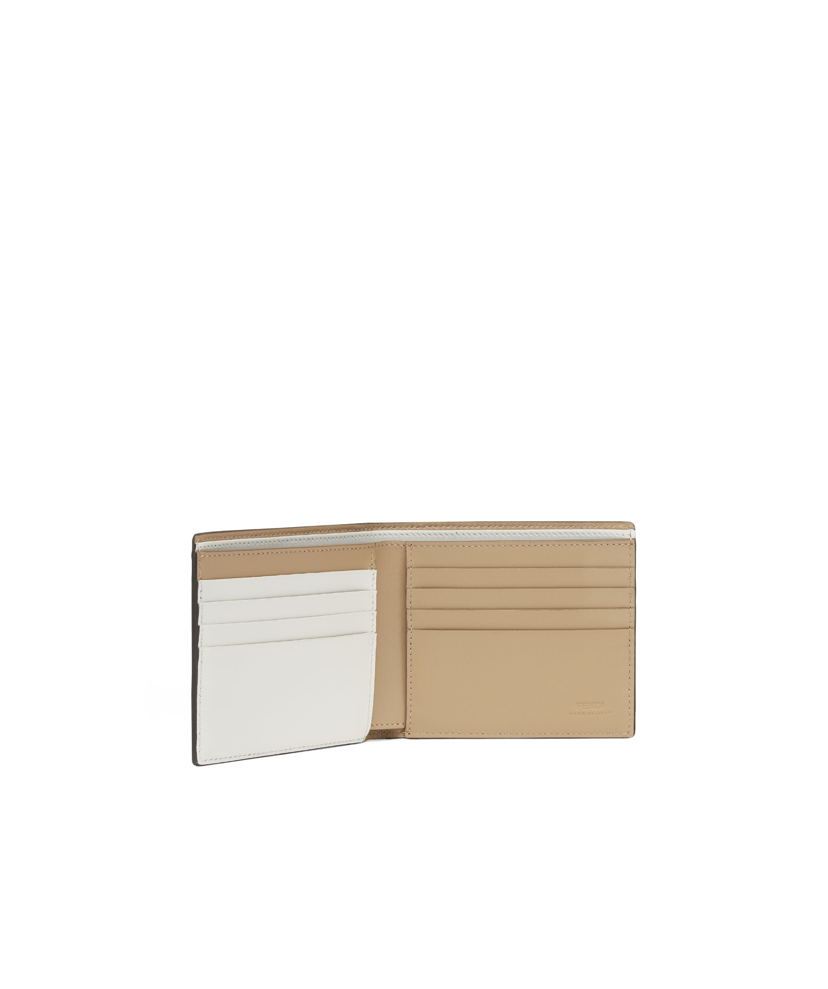Fendi Shadow Light Beige Wallet In Nude
