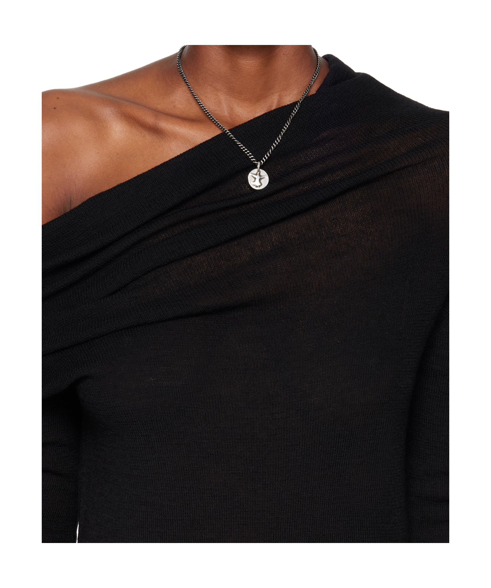 Ann Demeulemeester Tere Flying Bird Stacked Necklace In Metallic