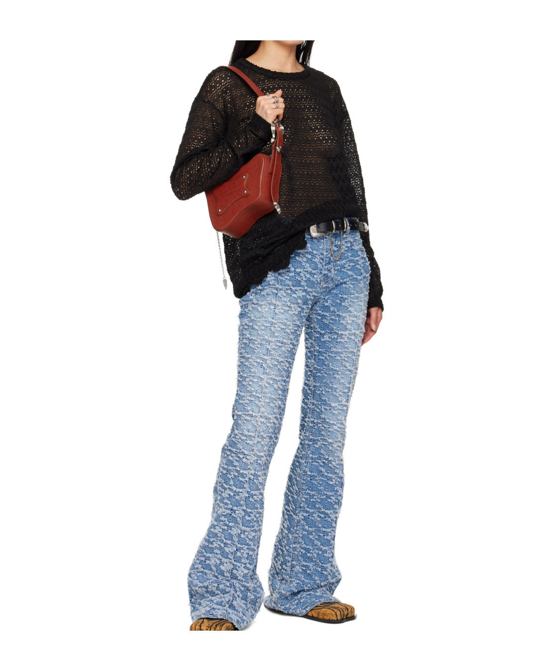 Andersson Bell Flower Garden Sweater In Black