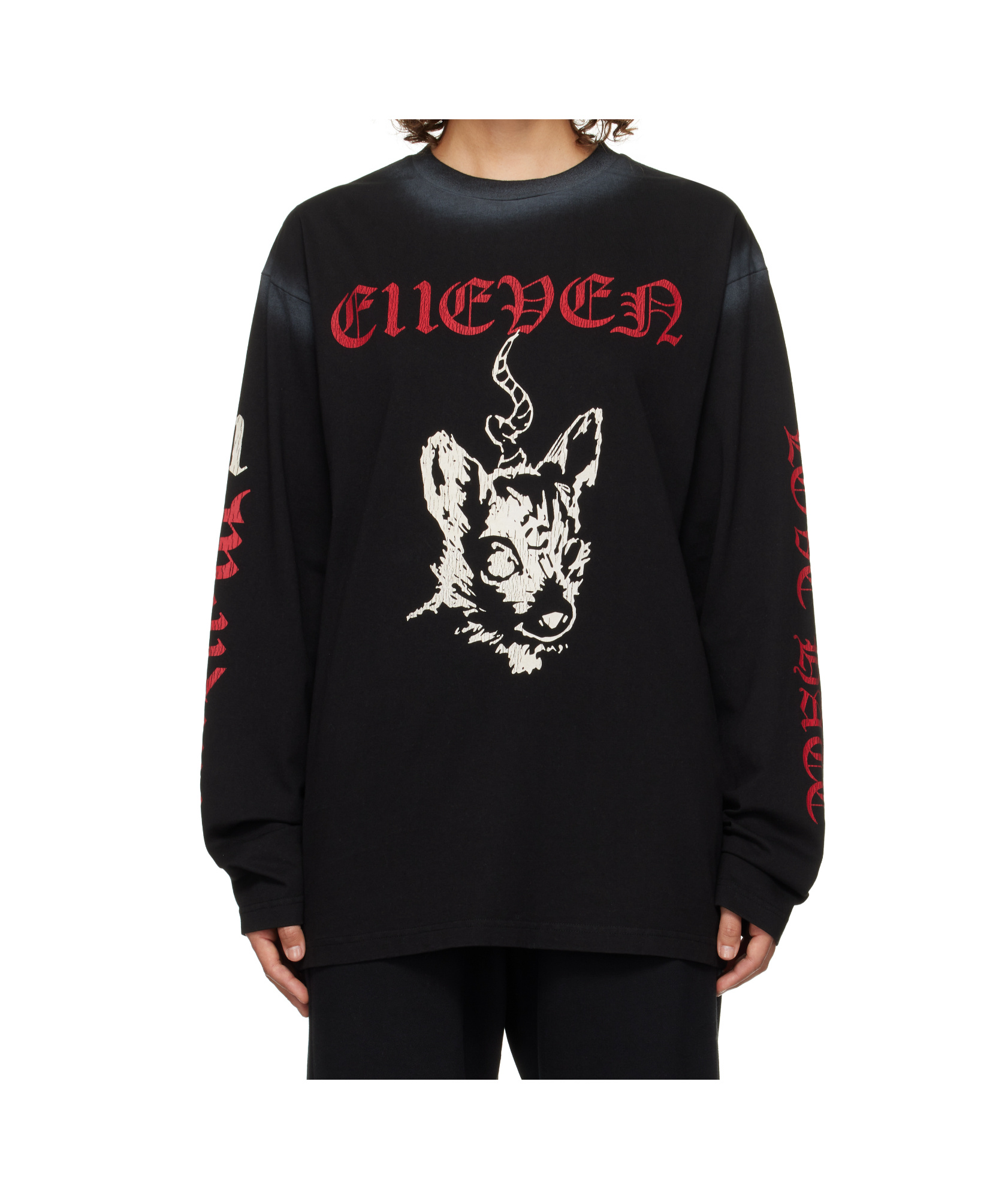 We11 Done Long-sleeved T-shirt In Black