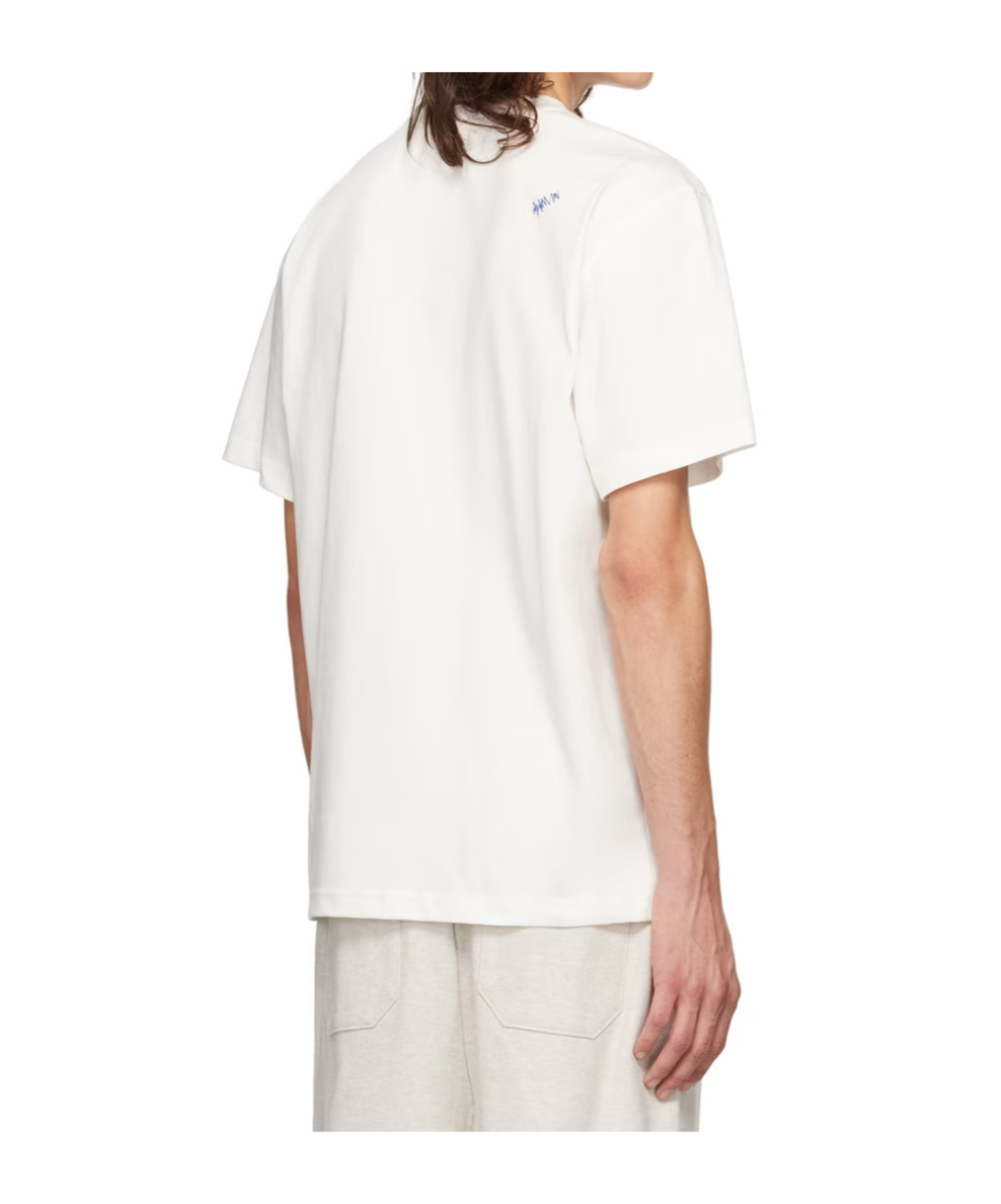 Shop Ader Error Logo Round-neck T-shirt In White