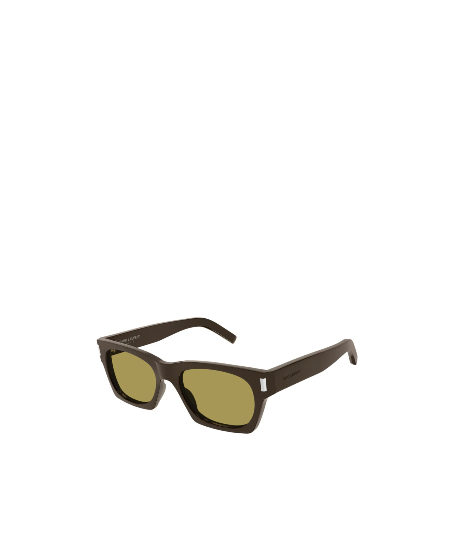 Saint Laurent Logo Sunglasses In Black