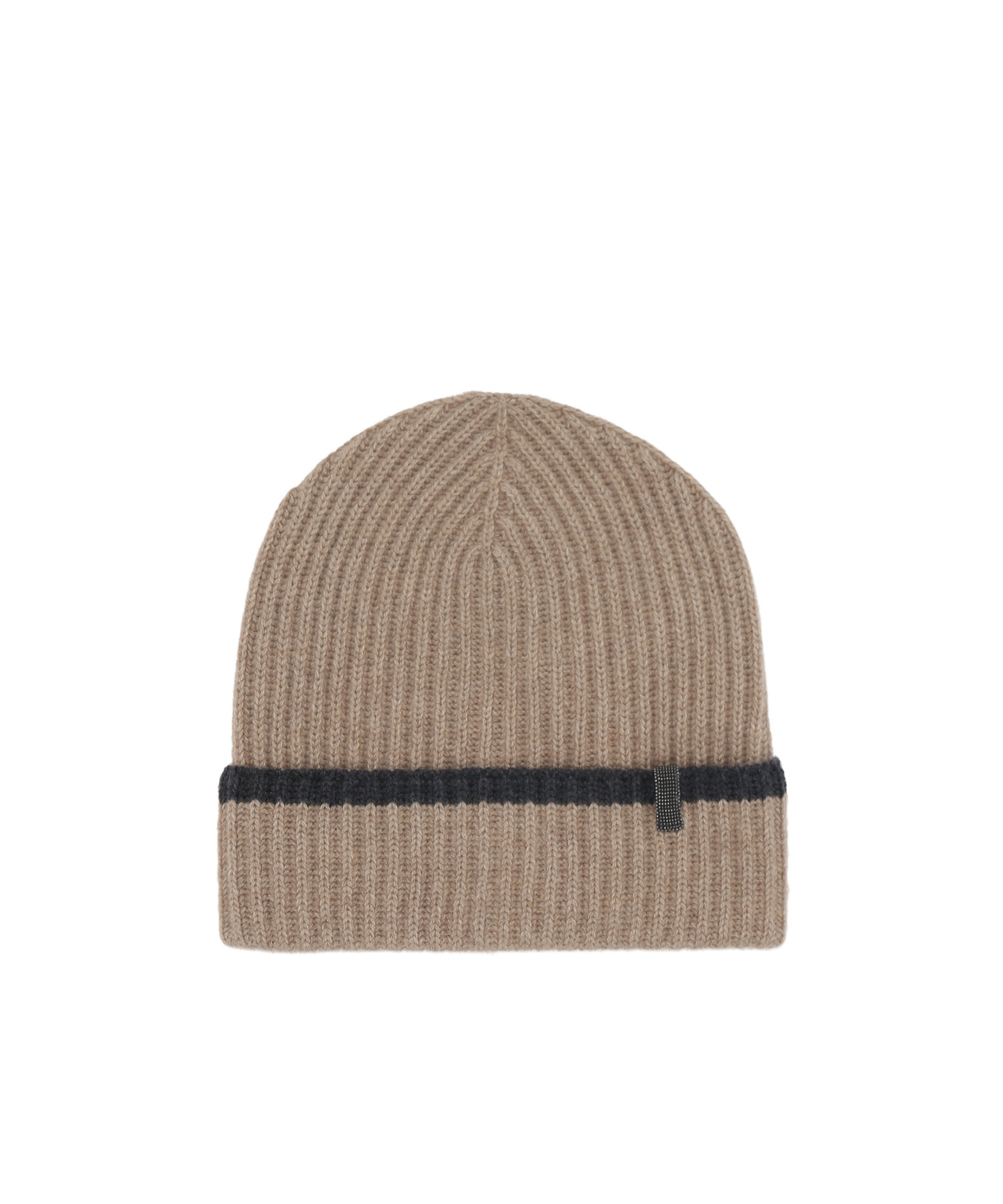 Brunello Cucinelli Embellished Cashmere Beanie In Brown