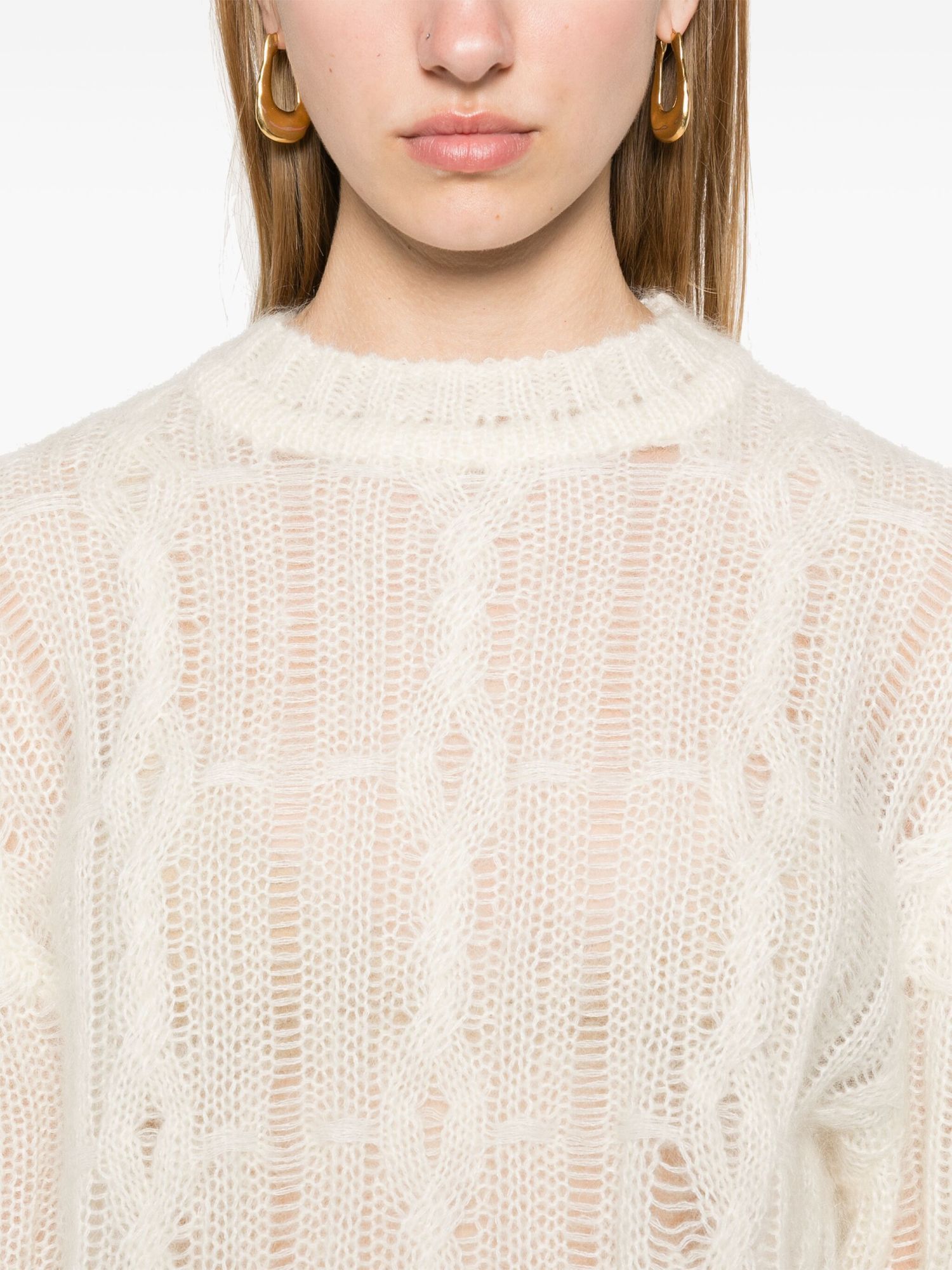 Séfr Solange Sweater In Milky White