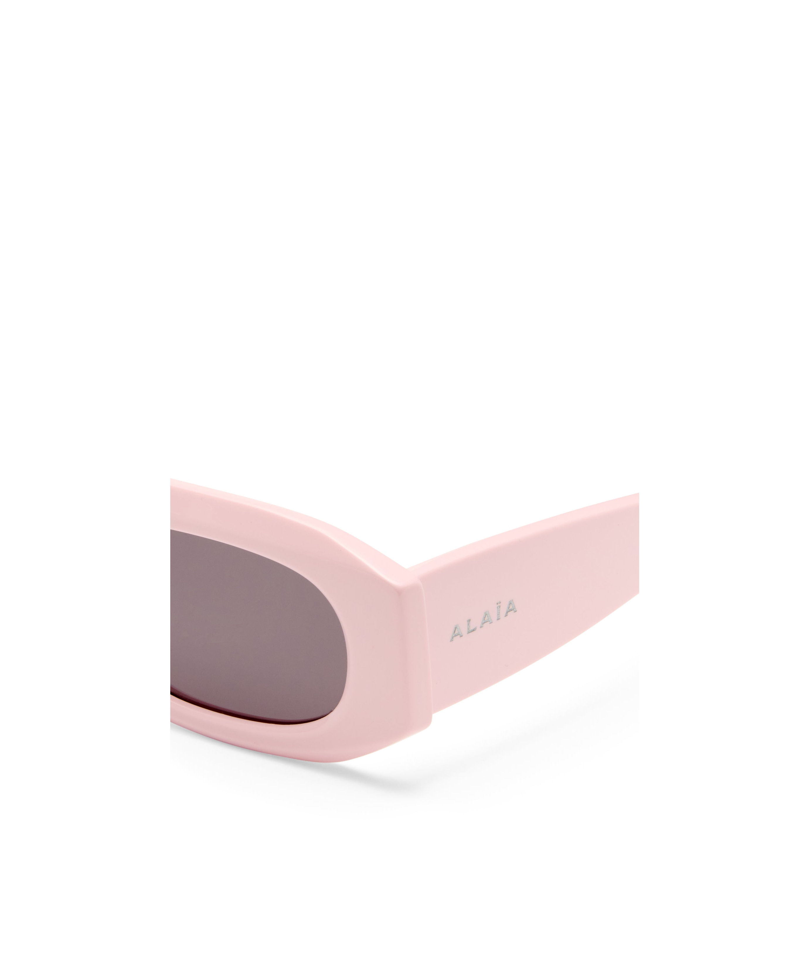 Shop Alaïa Rectangle-frame Sunglasses In Black