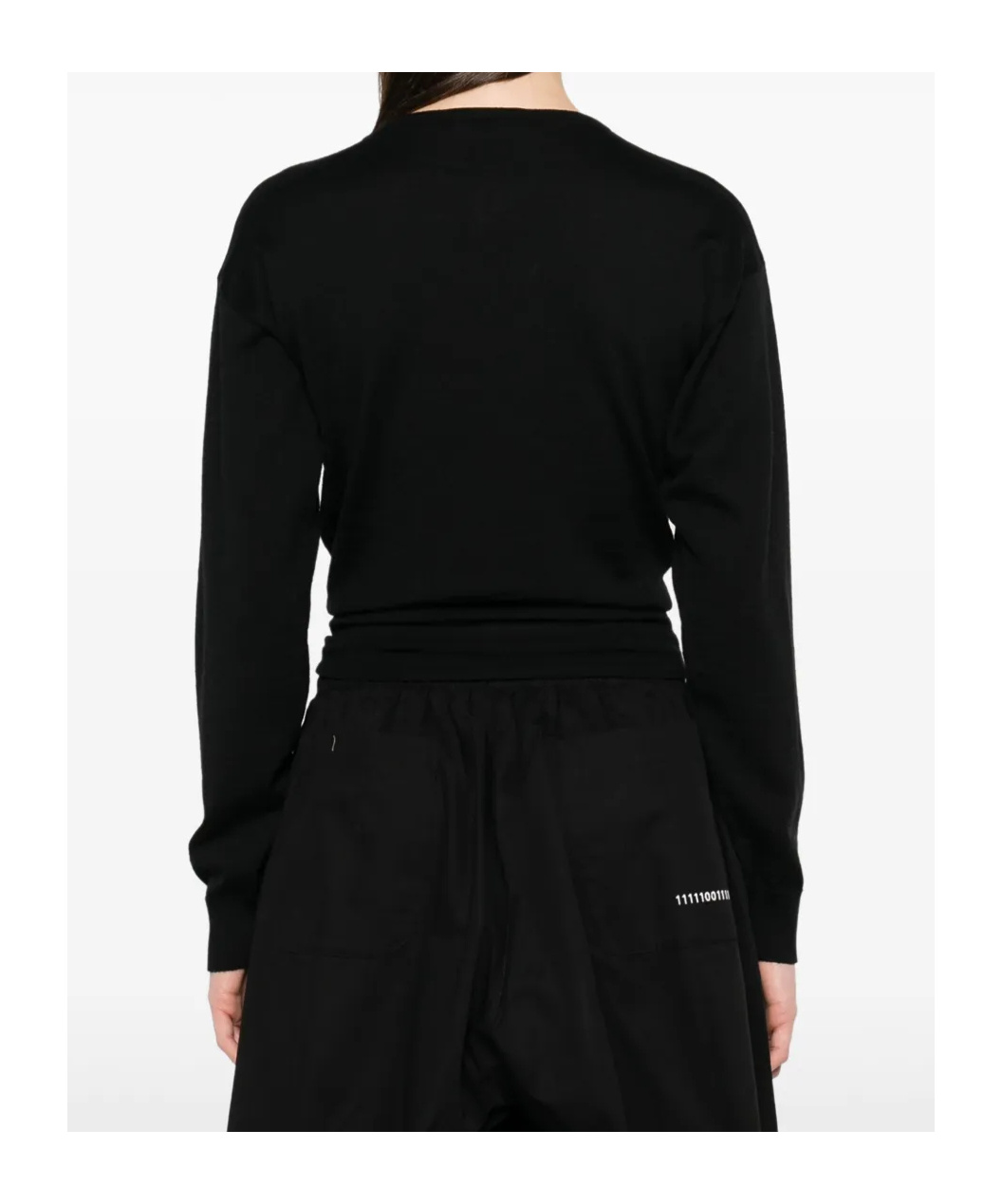 Lemaire Fein Gestrickter Cardigan In Black