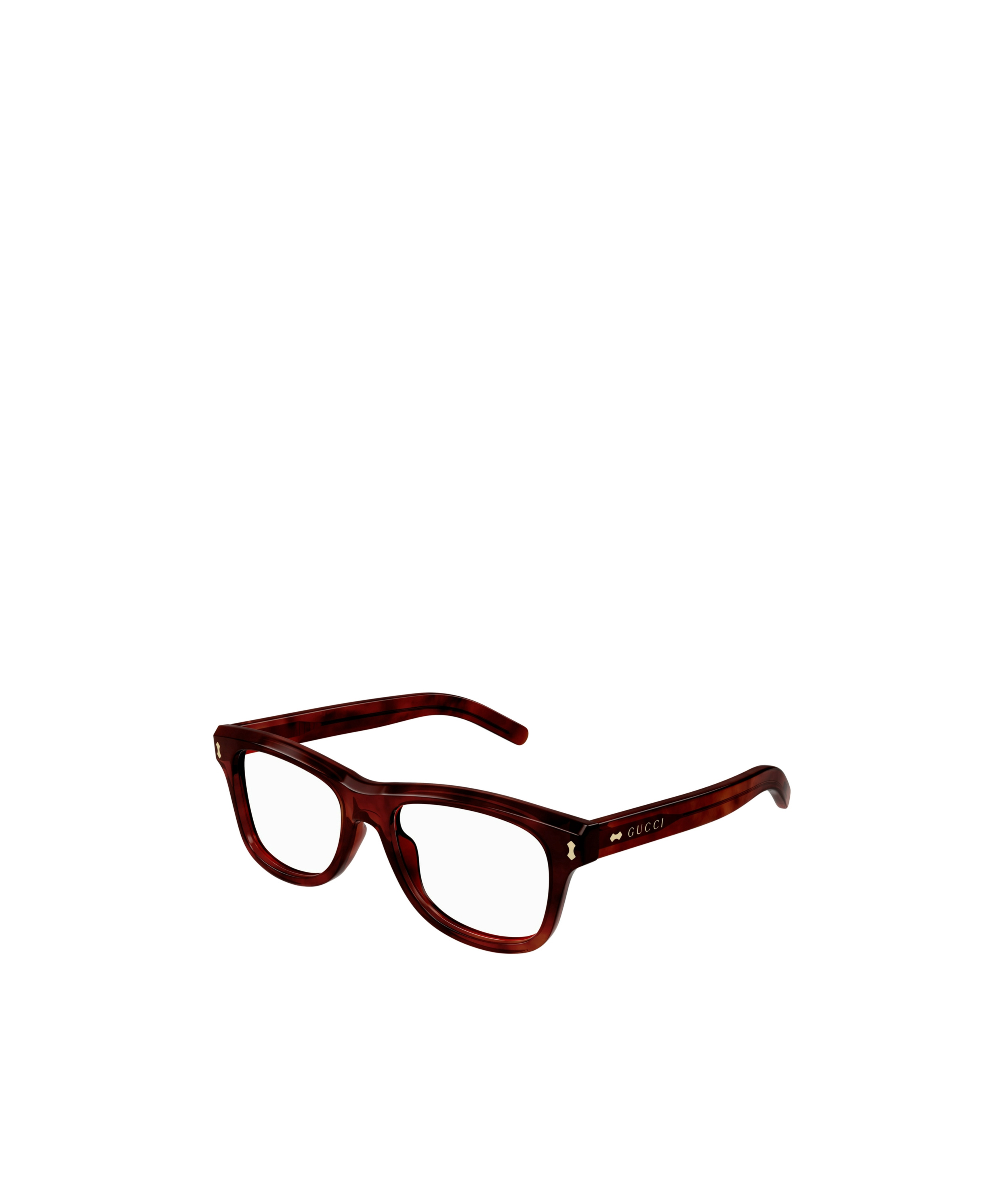 Gucci Oval-frame Glasses In Red