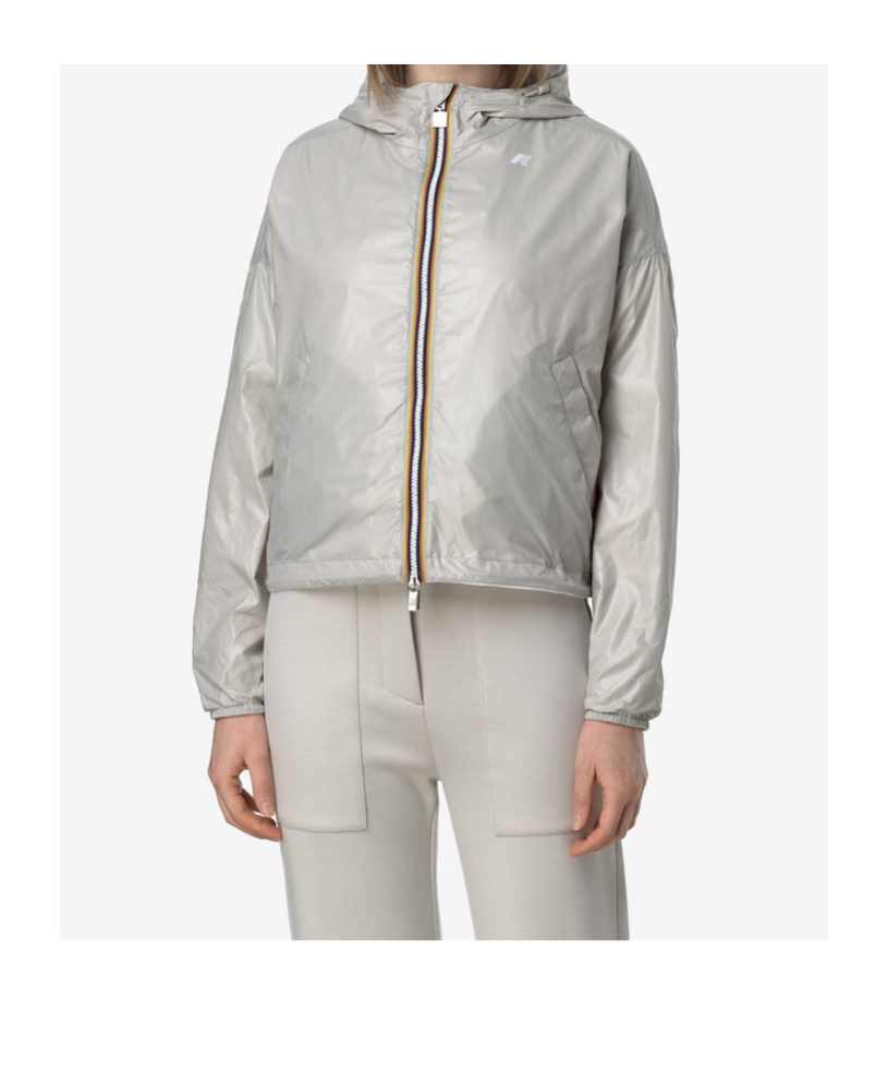 K-way Laurette Plus.2 Double Short Down Jacket In White