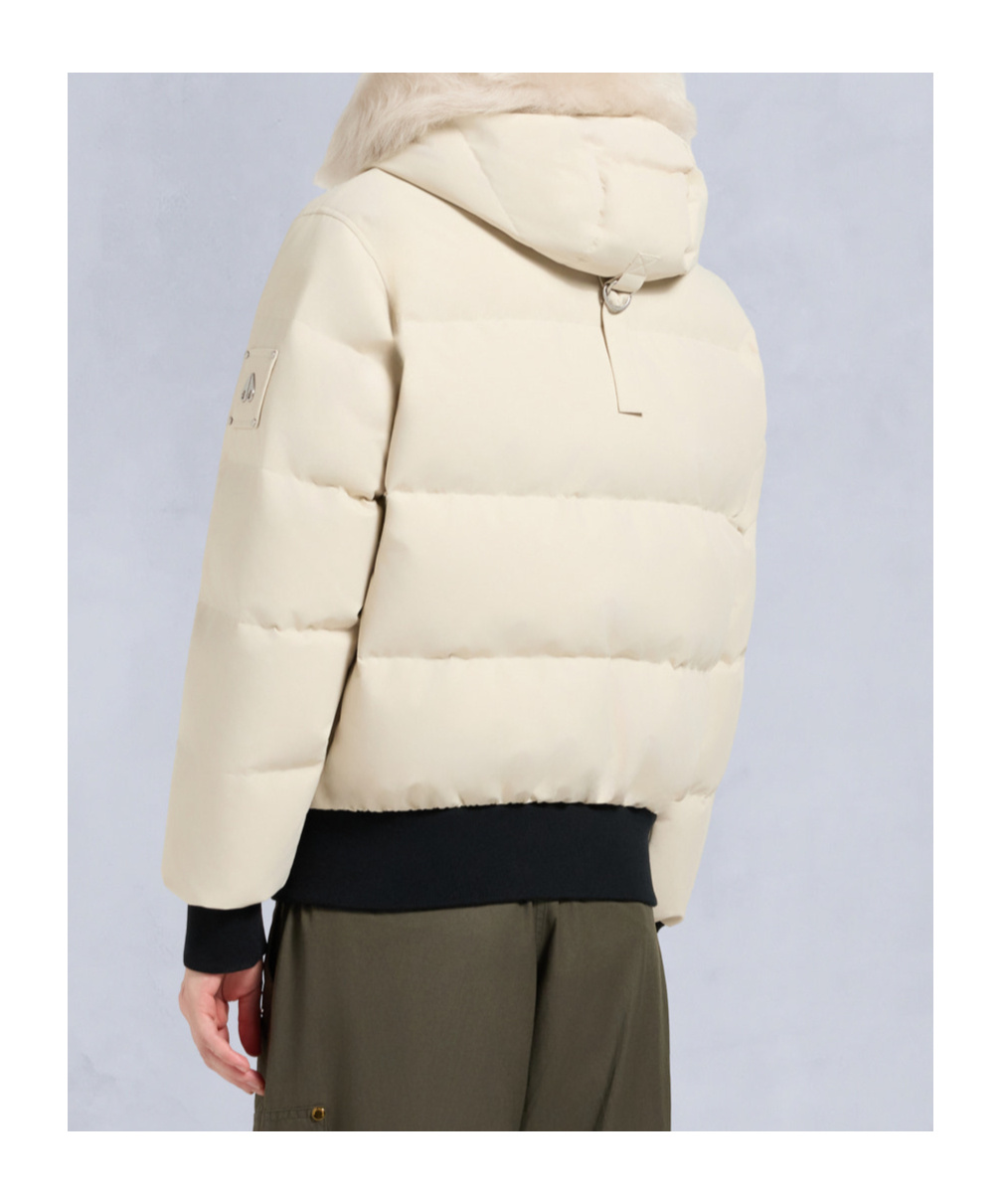 Moose Knuckles Long-sleeved Cotton-padded Jacket In White