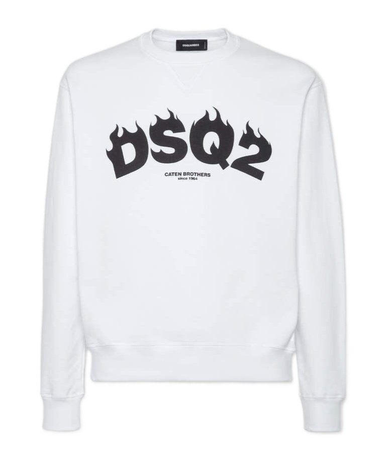 Dsquared2 Cool Fit Sweatshirt In White