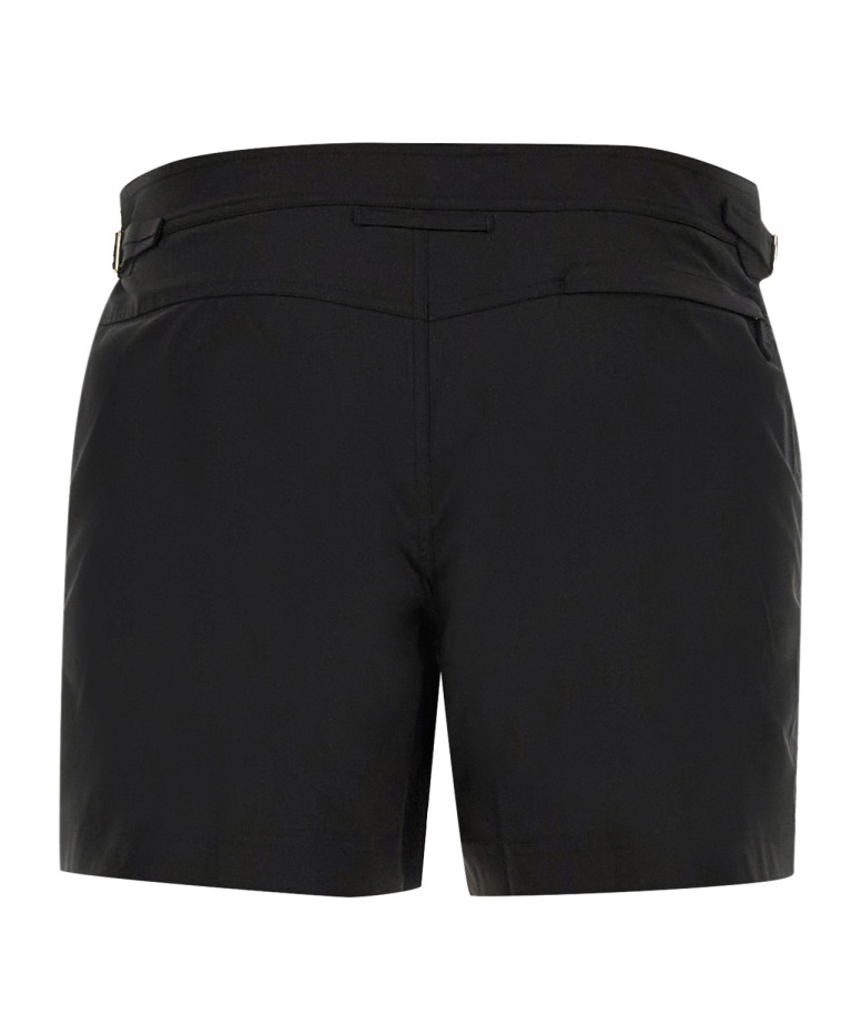 Tom Ford Black Swimsuit With Buckle On The Front In Tech Fabric Man In Black