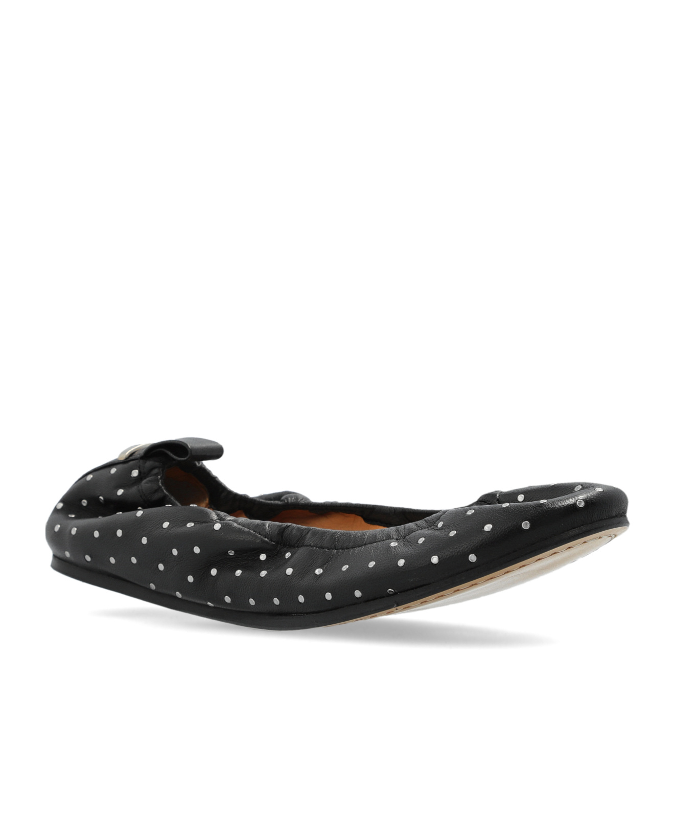Isabel Marant Belna Studded Leather Ballerina Flats In Black