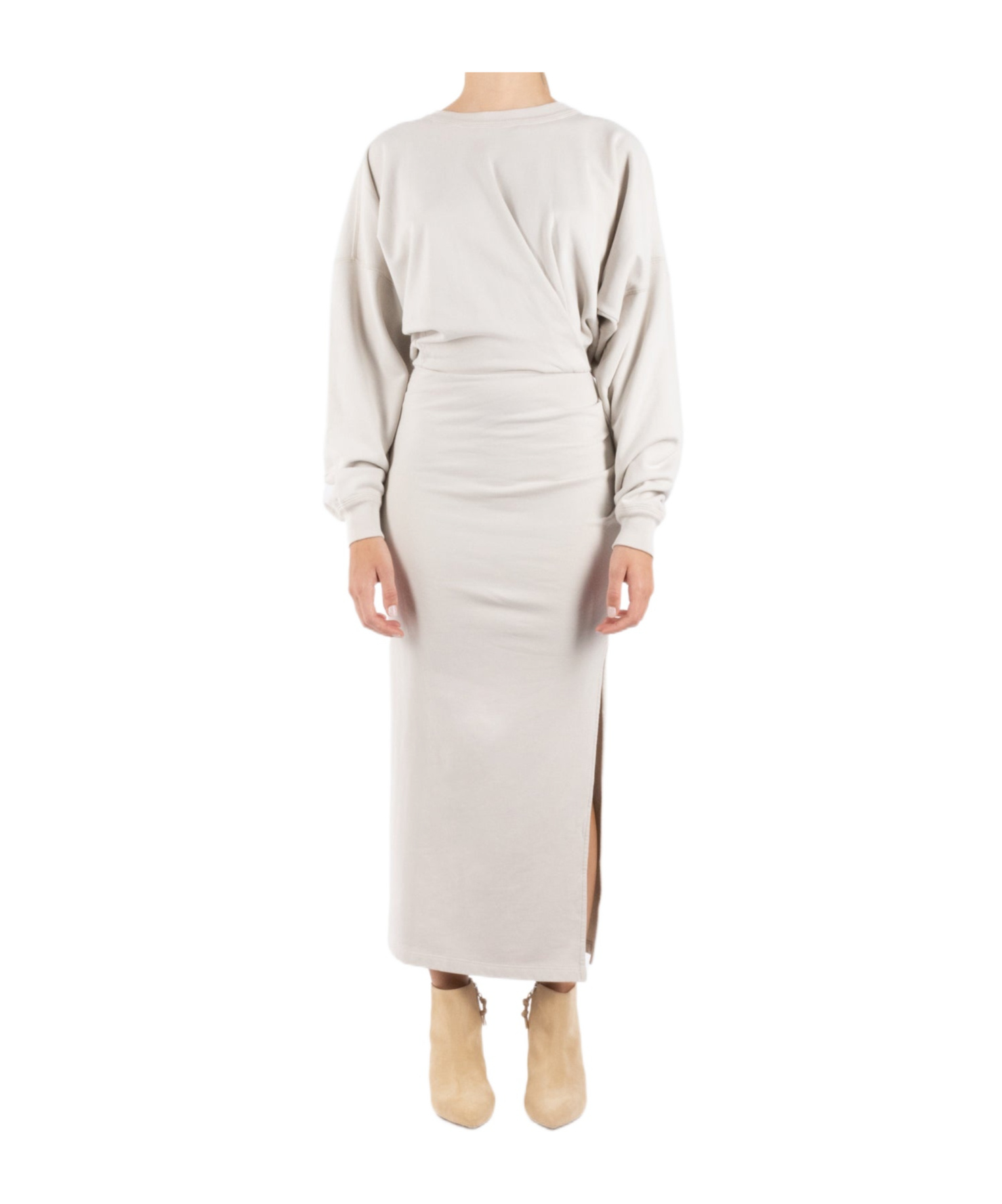 Isabel Marant Étoile Sandrina Wrap Midi Dress In White