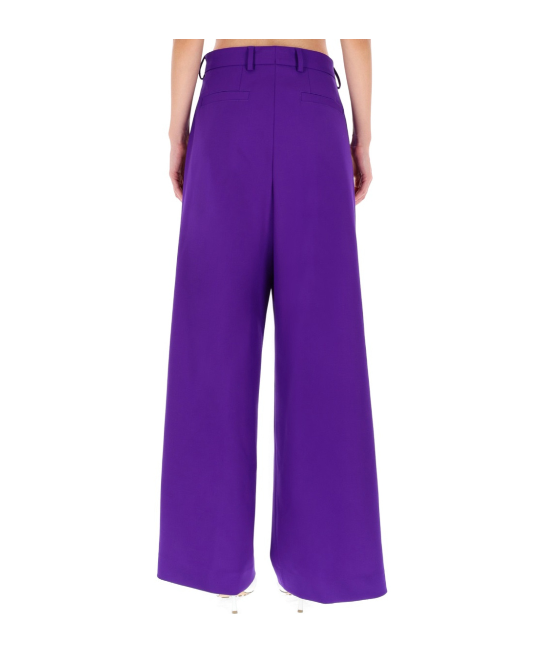 Dries Van Noten Belt Loop Casual Pants In Purple