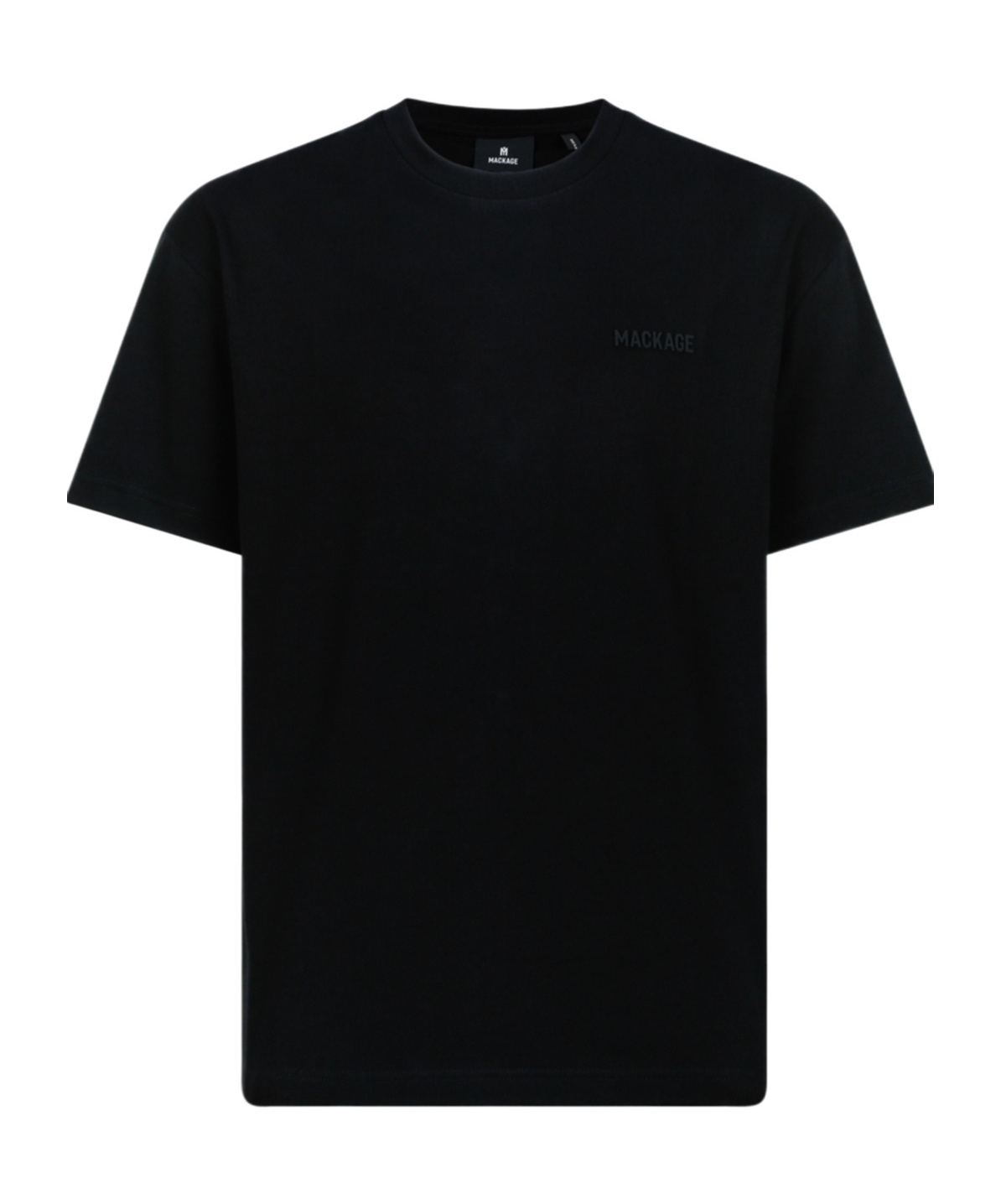 Mackage Logo Crewneck T-shirt In Black