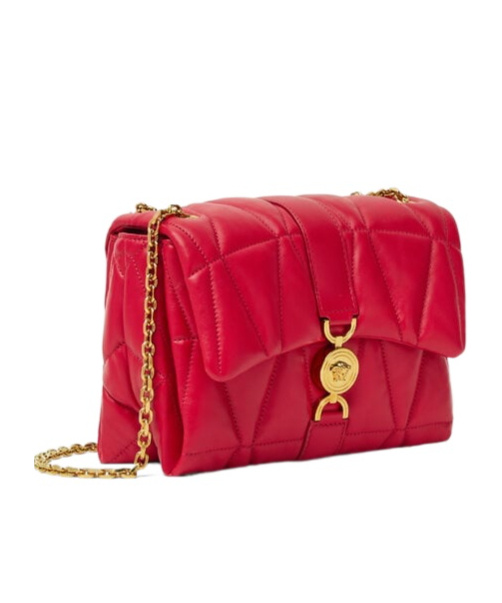 Shop Versace Medusa Shoulder Bag In Red