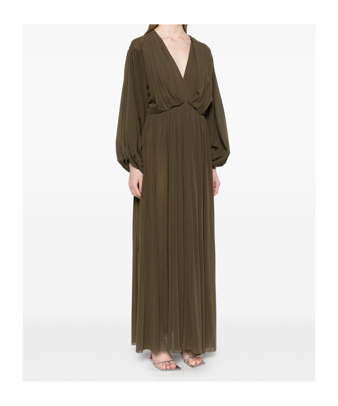 Philosophy Di Lorenzo Serafini V Neck Maxi Dress In Green