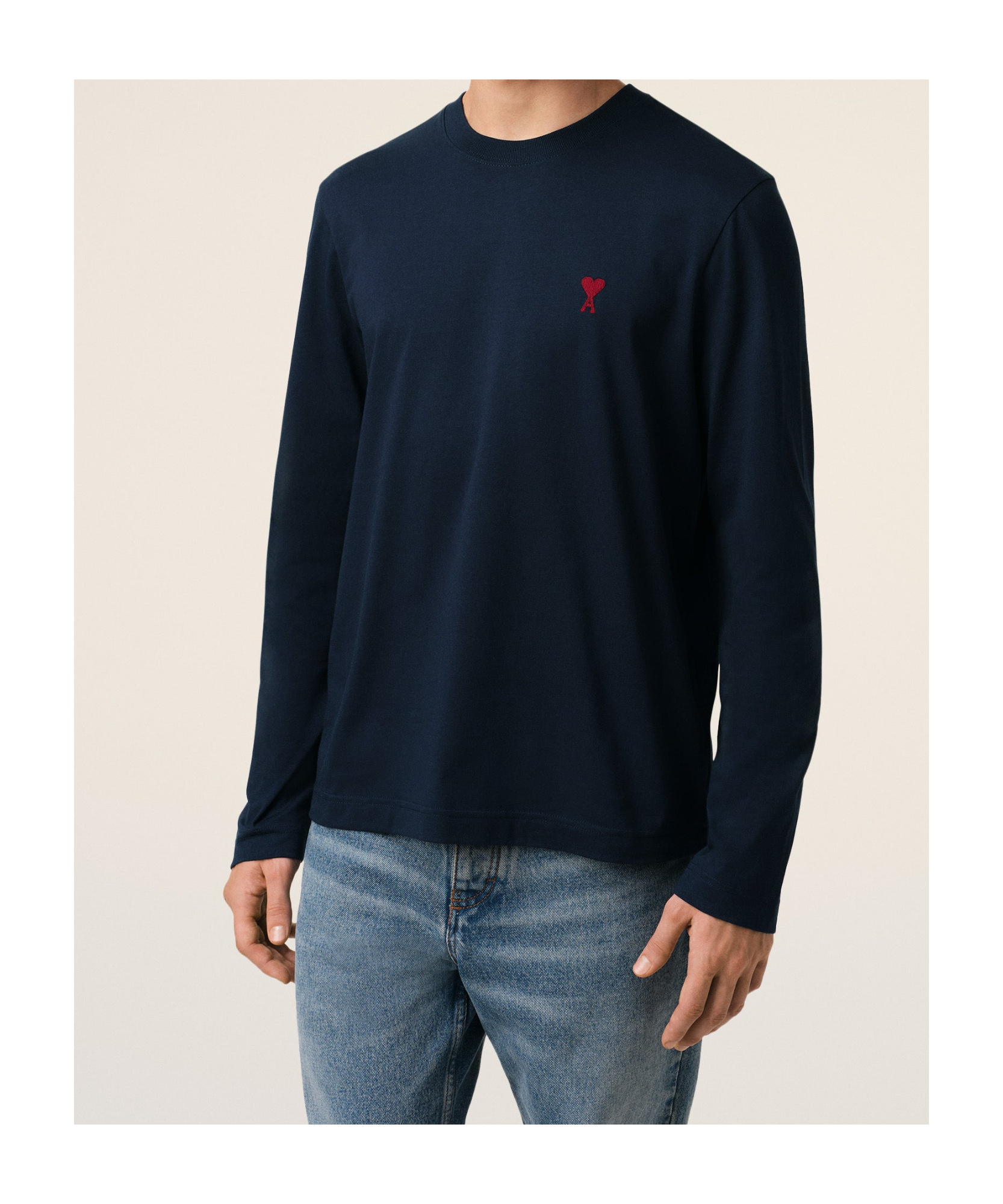 AMI ALEXANDRE MATTIUSSI AMI AMI DE COEUR LONG SLEEVES T-SHIRT