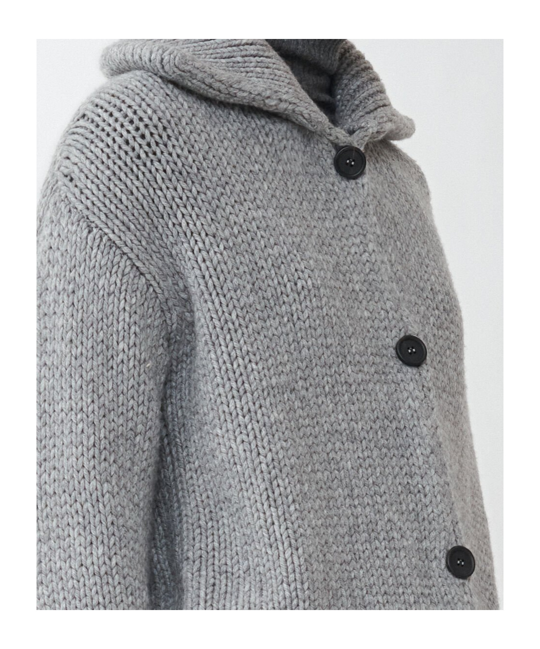 Shop Fabiana Filippi Platinum Cardigan In Gray