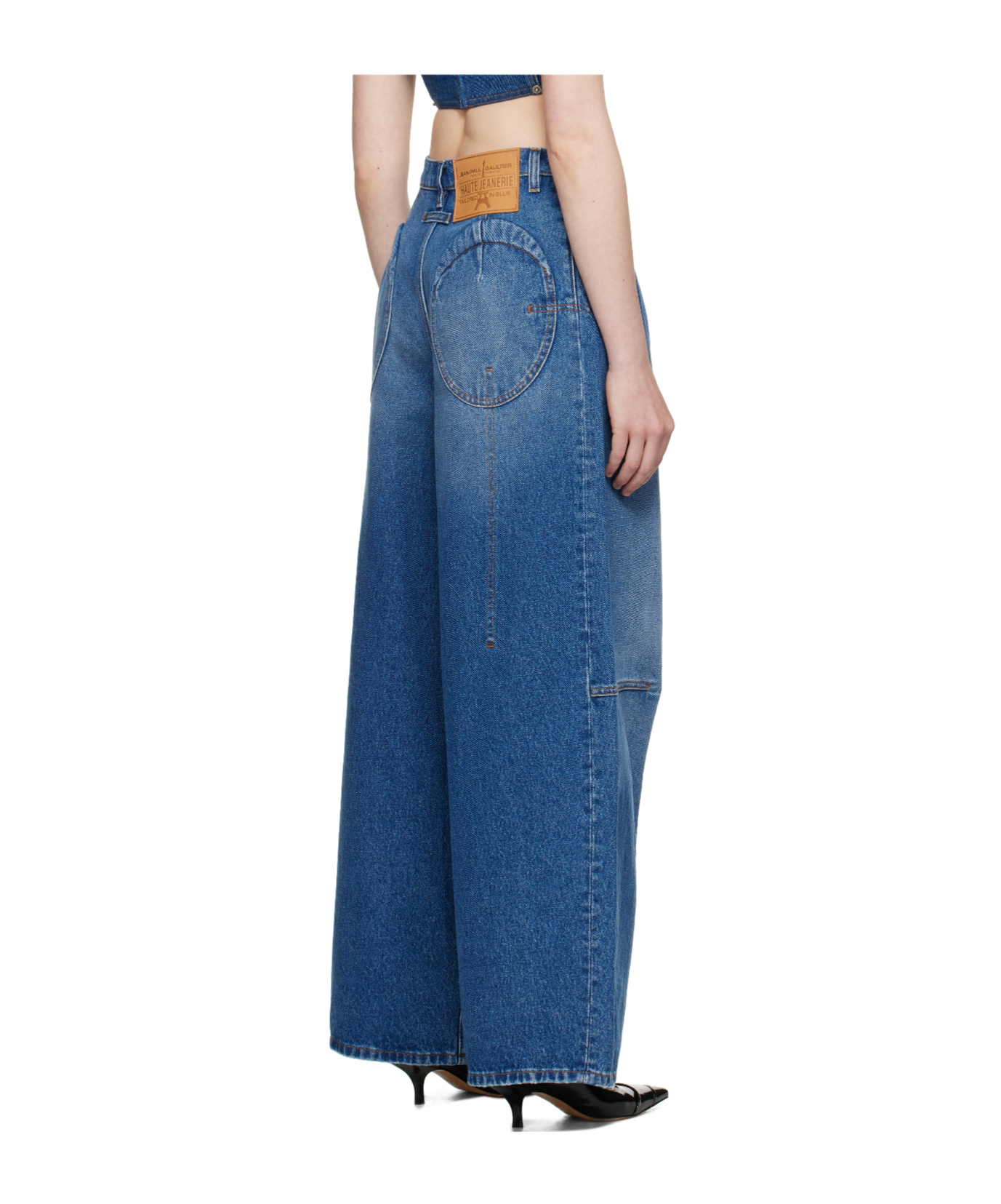 Jean Paul Gaultier Denim Jean With Foam Detail On The Back