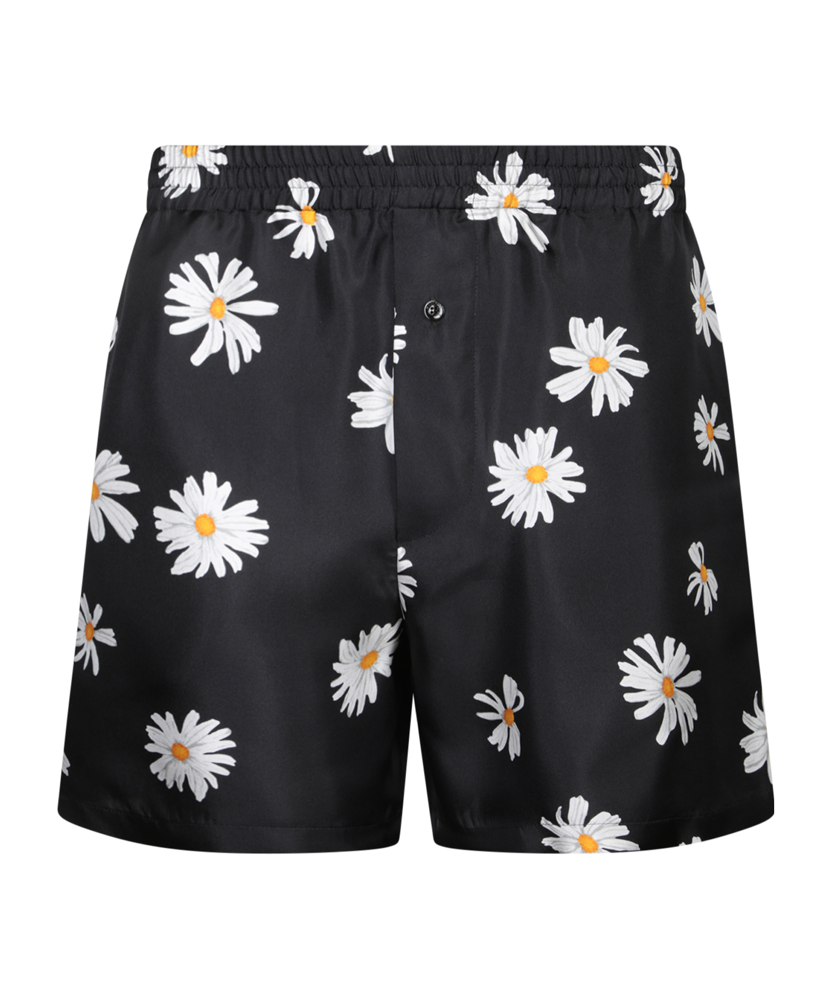 Moschino Daisy Printed Bermuda Shorts In Black