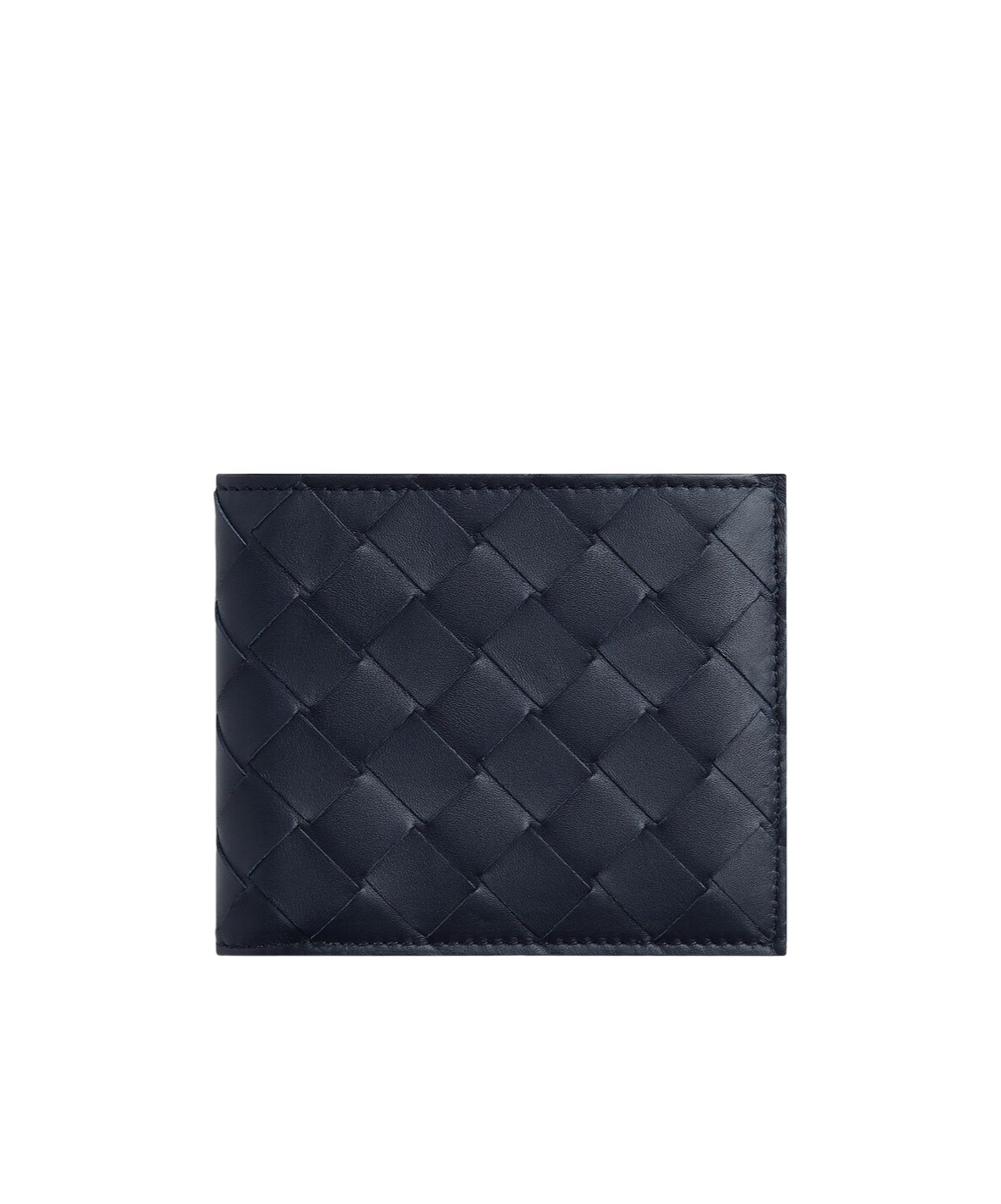 Bottega Veneta Intrecciato Bi-fold Wallet With Coin Purse In Black