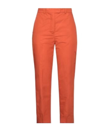 Max Mara High-waisted Straight-leg Cropped Casual Trousers In Brown