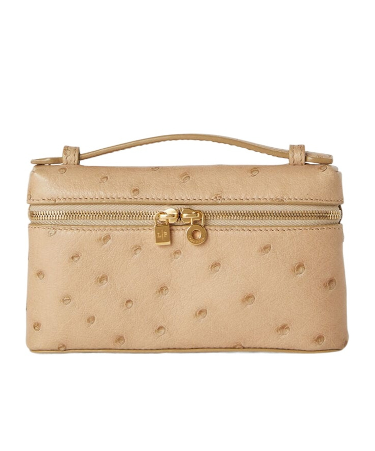 Loro Piana Extra Pocket Mini Pouch In Orix/sun Gold