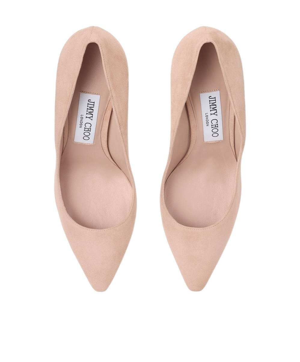 Jimmy Choo Pointed High Heels In Nude