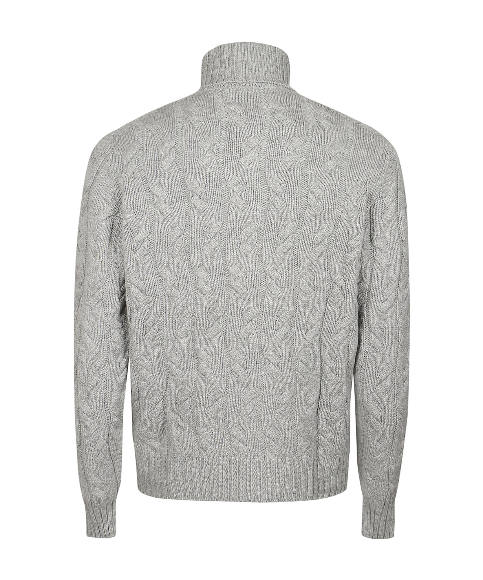 Drumohr Treccia Turtleneck In Gray