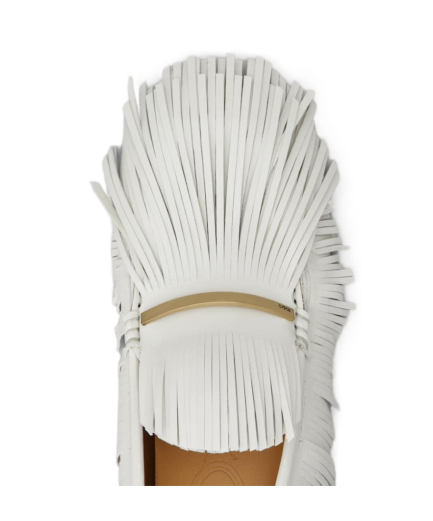 Tod's Tassel Business Dress Shoes In White