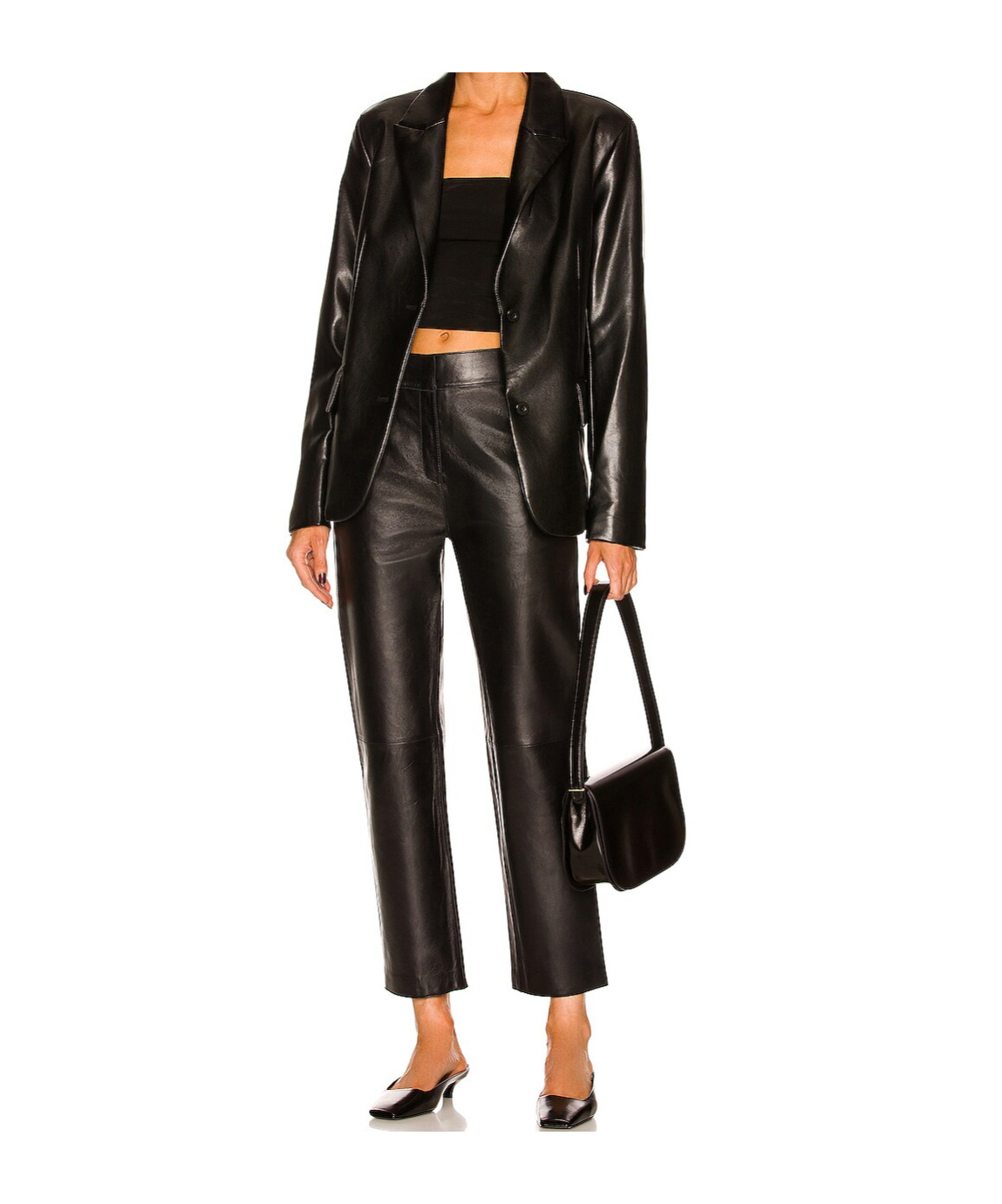 Stand Studio Slant Pocket Casual Pants In Black