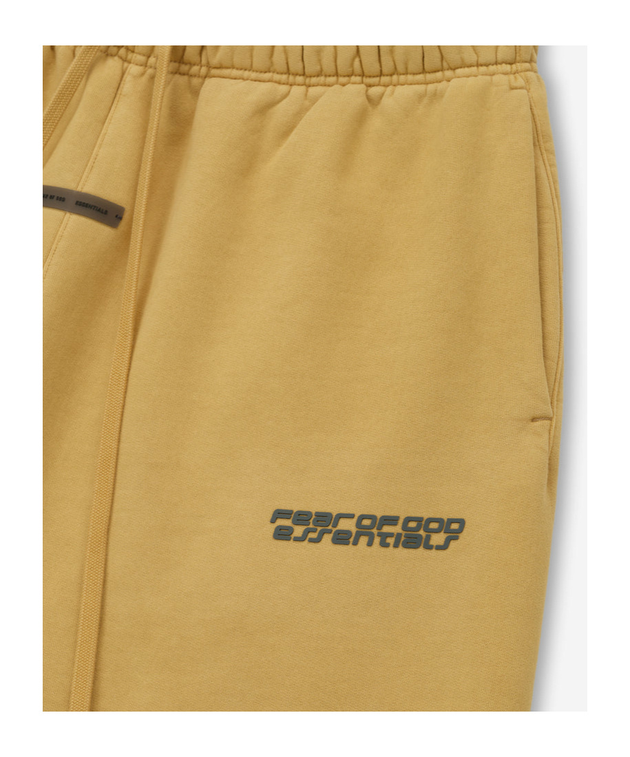 Essentials Drawstring Logo-print Track Pants In Brown