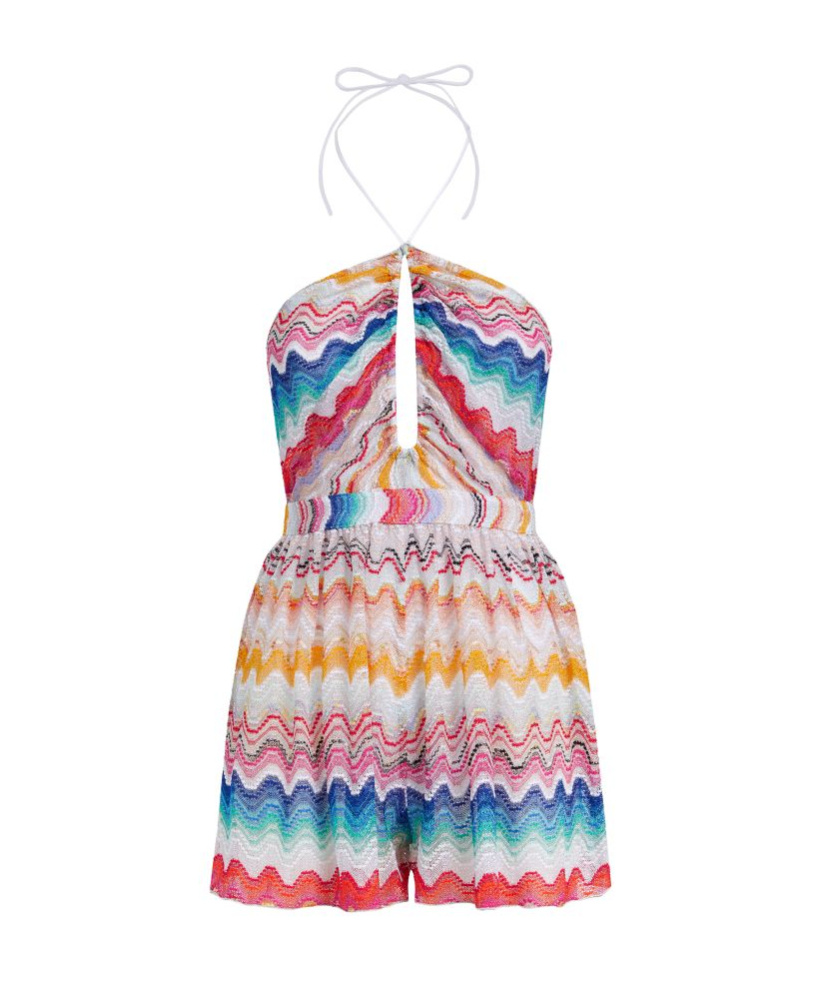 MISSONI WAVE MOTIF ROMPER WITH LUREX