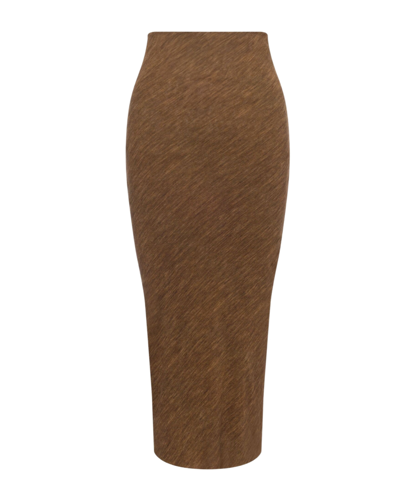 Shop Philosophy Di Lorenzo Serafini Elastic Waist Skirt In Brown