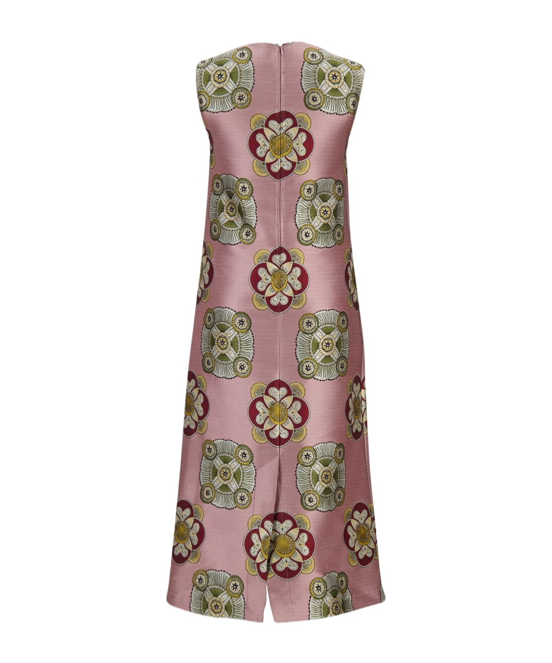 La Doublej Floral-print Sleeveless Midi Dress In Pink