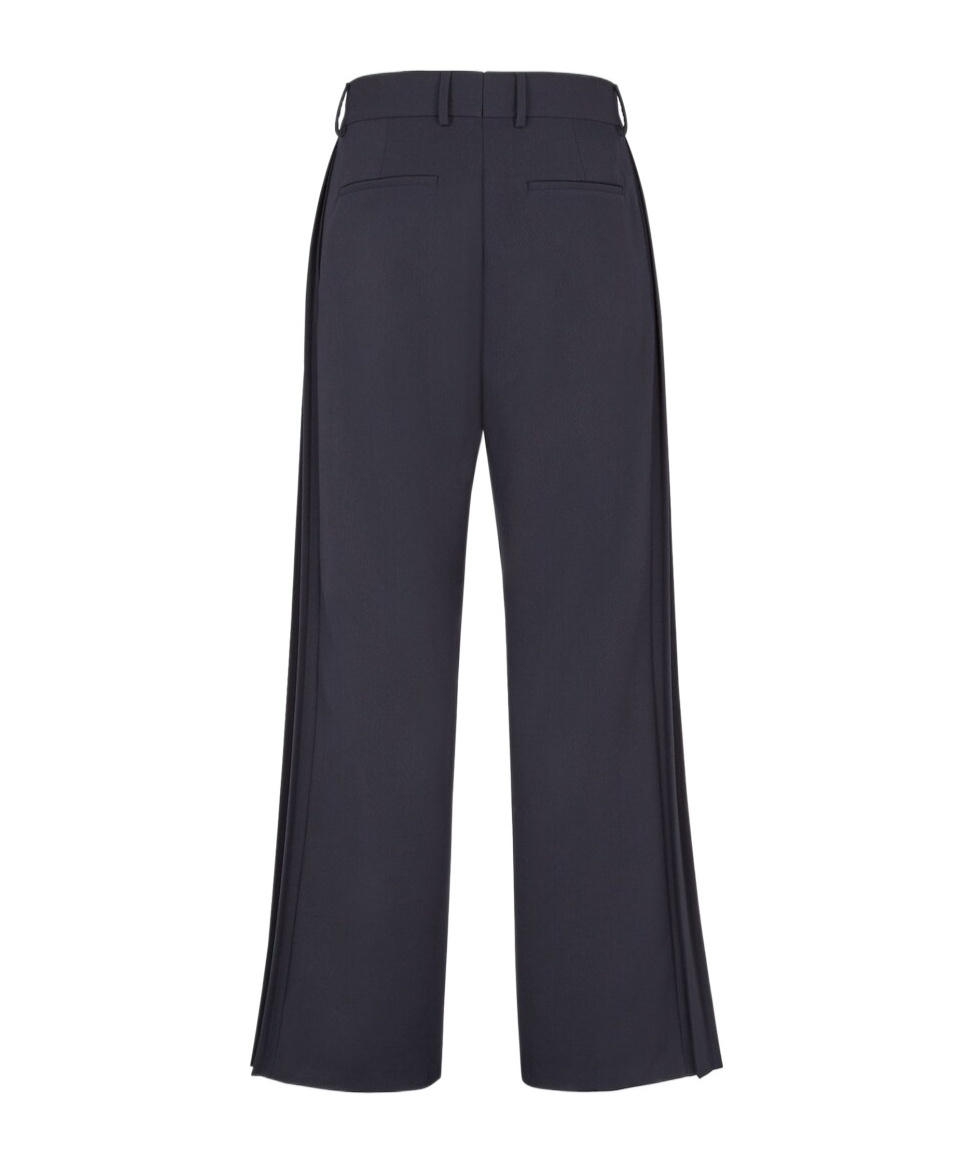 Fendi Belt-loop Casual Pants In Black