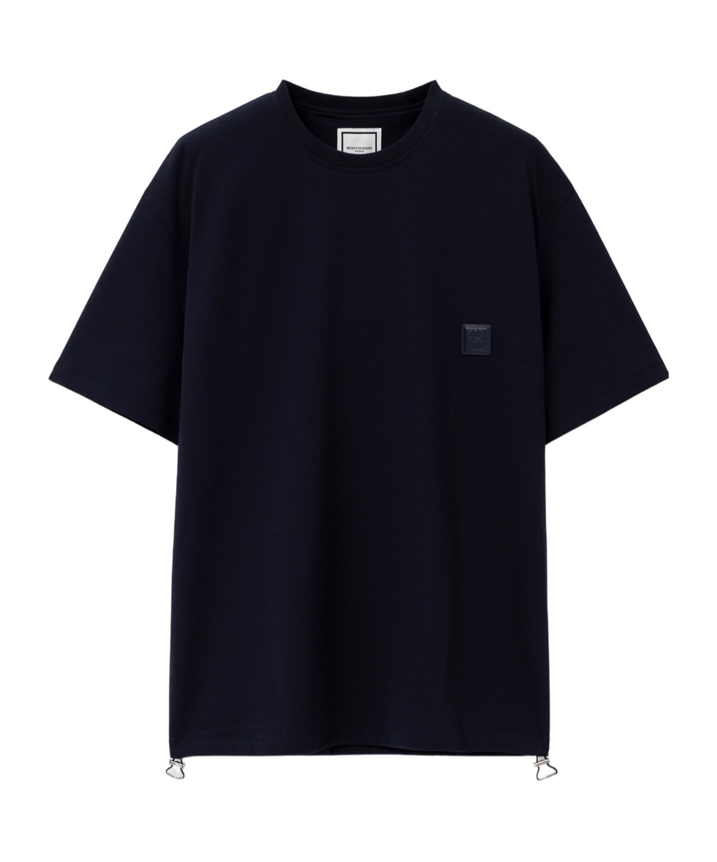 Wooyoungmi Logo Patch T-shirt In Black