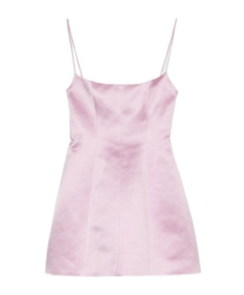 Blumarine Duchess Short Dress Spaghetti Straps In Purple