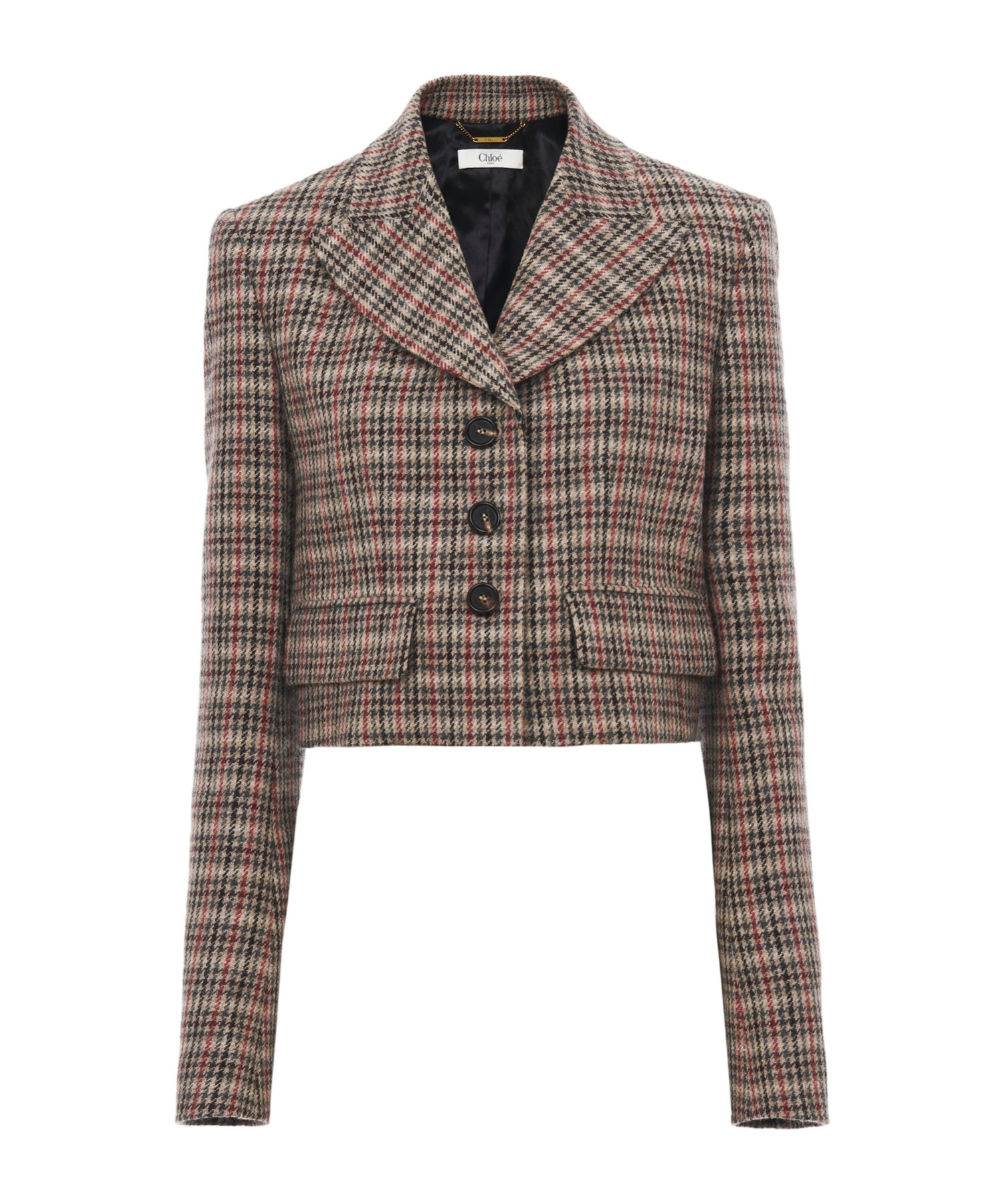 Chloé Long-sleeved Casual Jacket In Brown