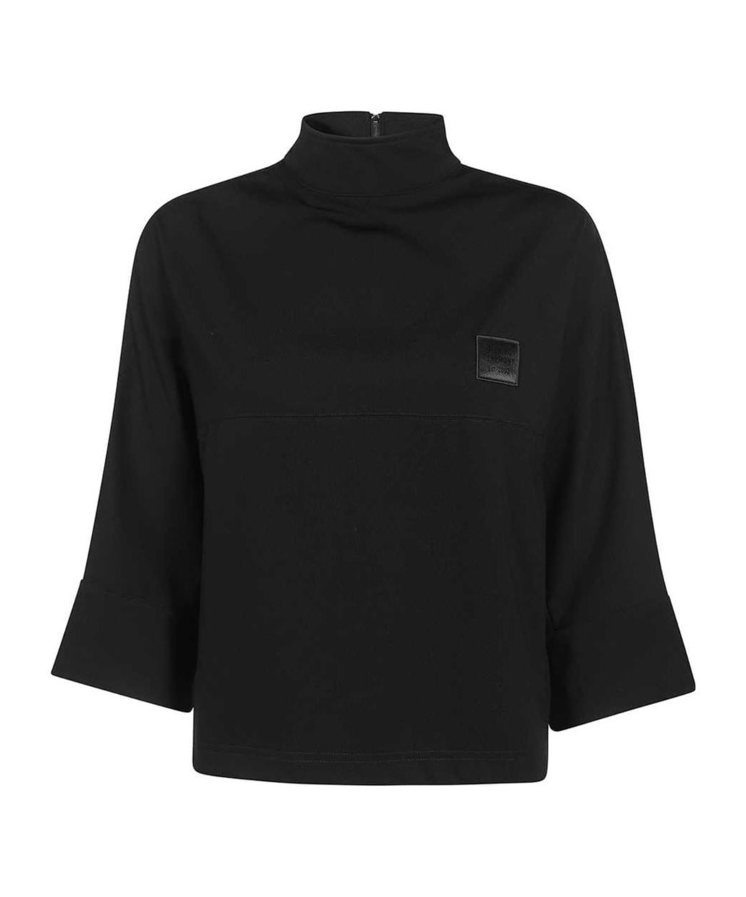 Opening Ceremony Logo-patch High-neck Jersey Top In Black