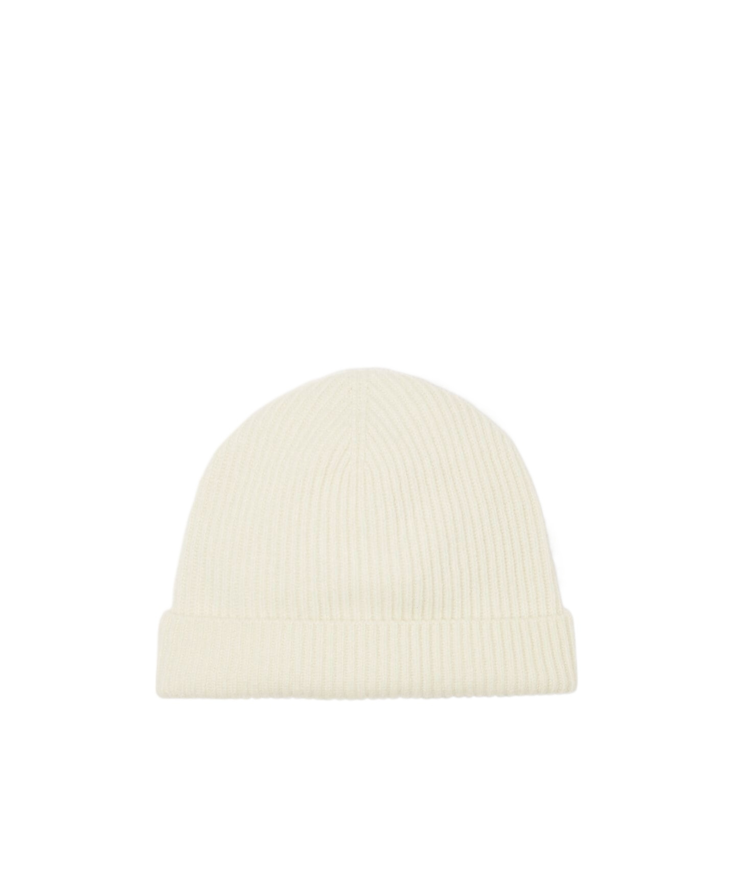 Loro Piana Rib Knitted Hat In White Snow