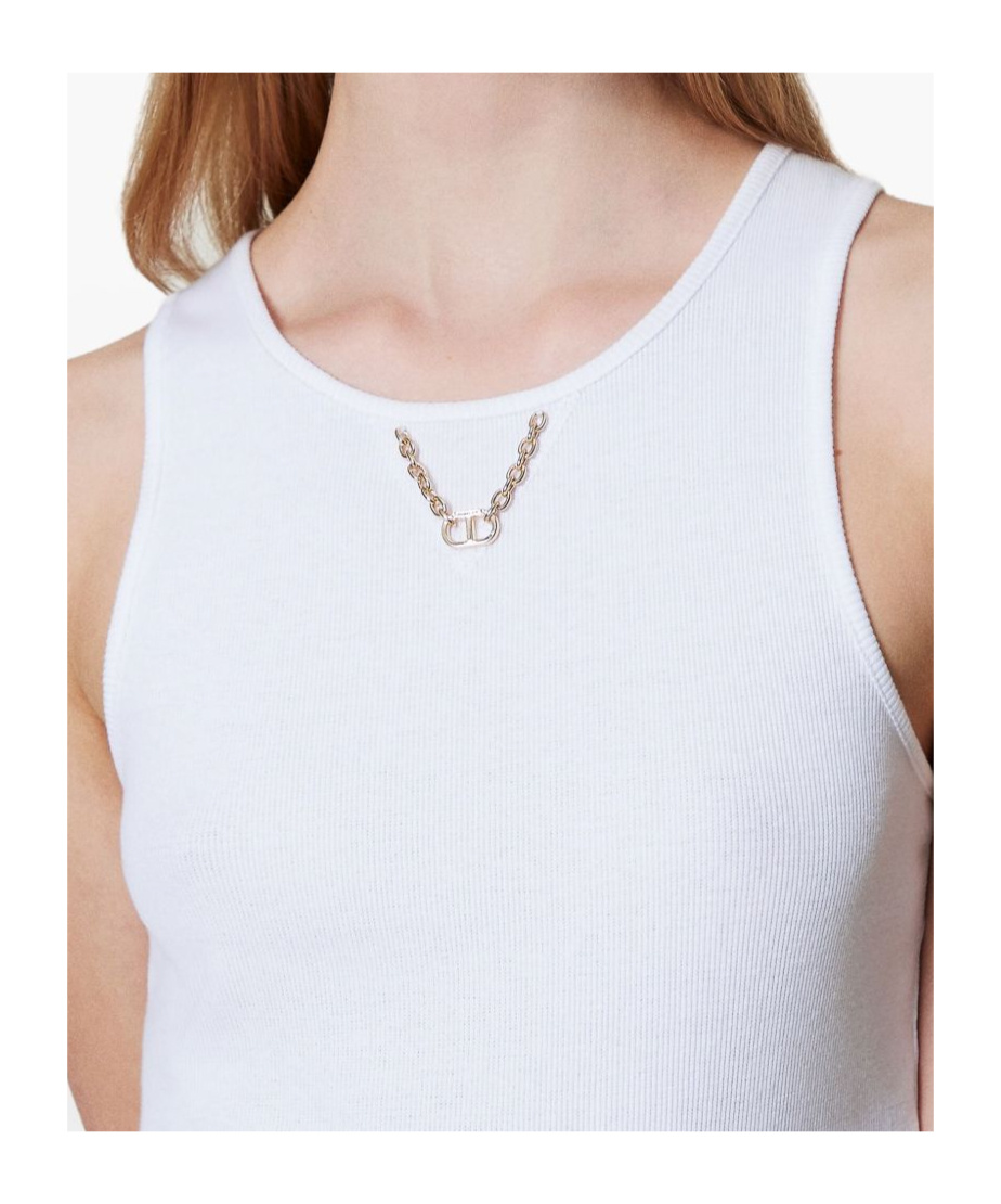 Shop Twinset Cotton Tank Top