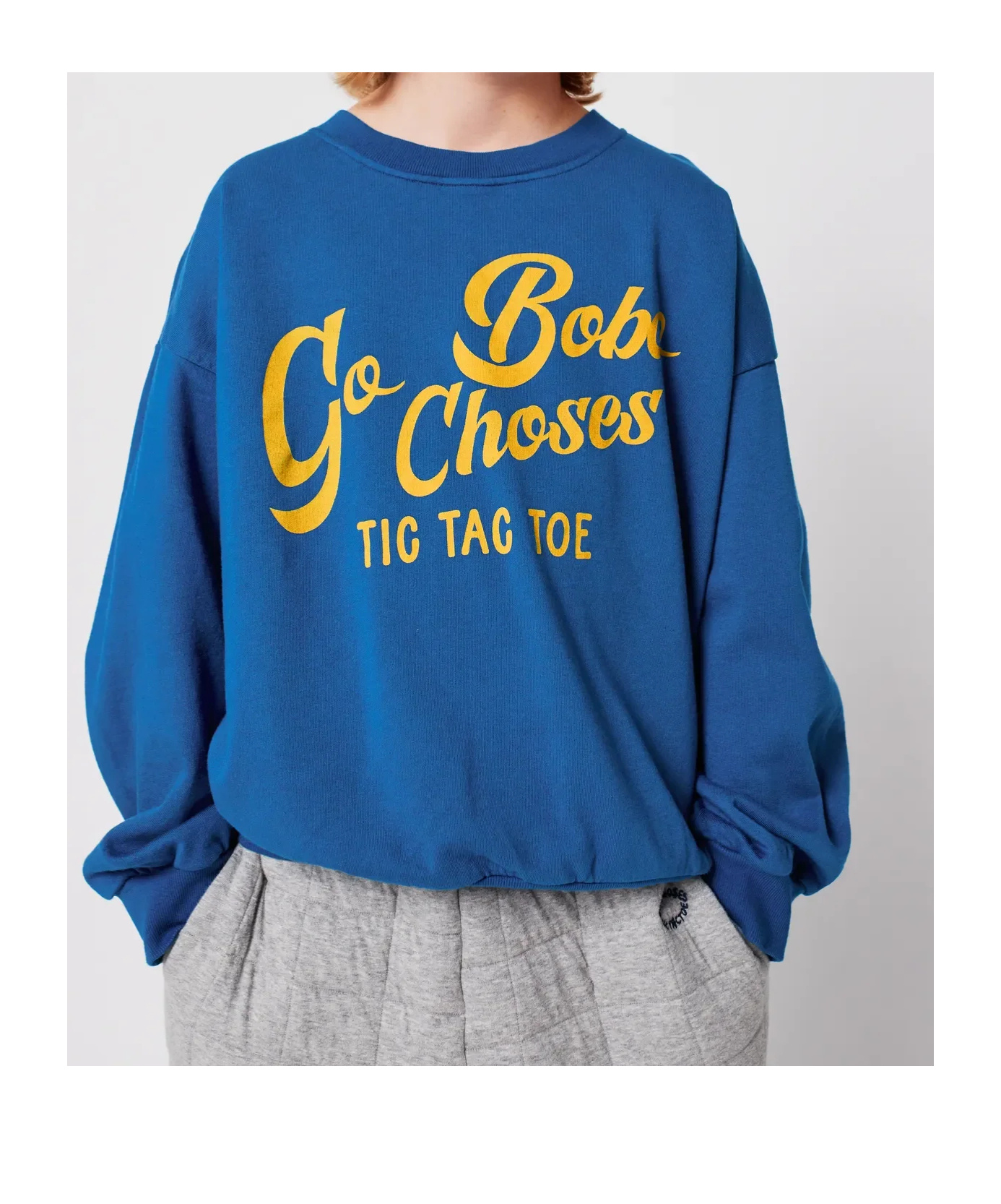 Bobo Choses Crew Neck Sweatshirt In Blue