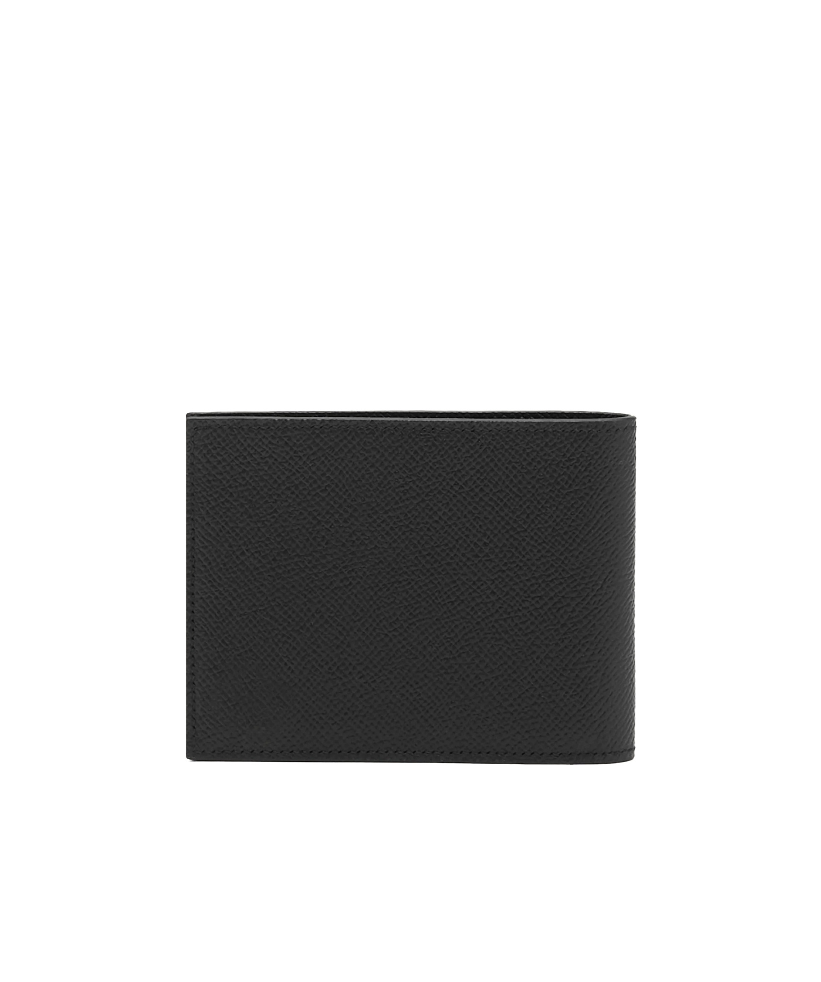 Shop Ferragamo Gancini Bi-fold Leather Wallet In Black