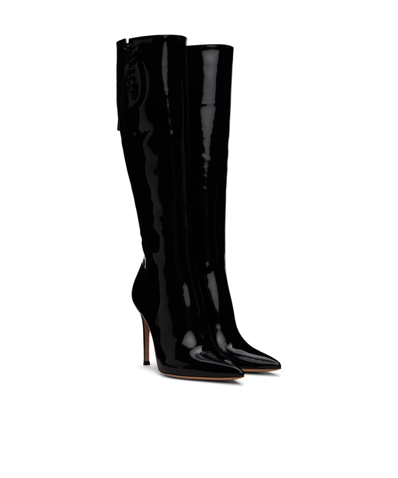 Gianvito Rossi Pointy High Boots In Black
