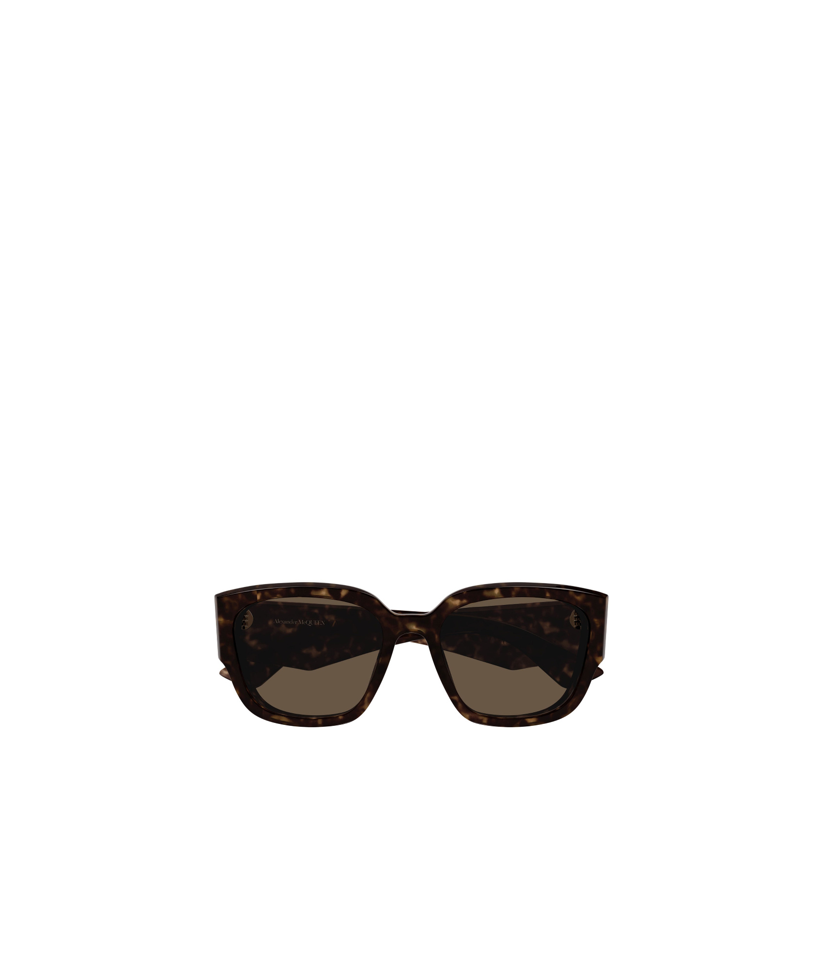 Alexander Mcqueen Geometric Frame Sunglasses In Black