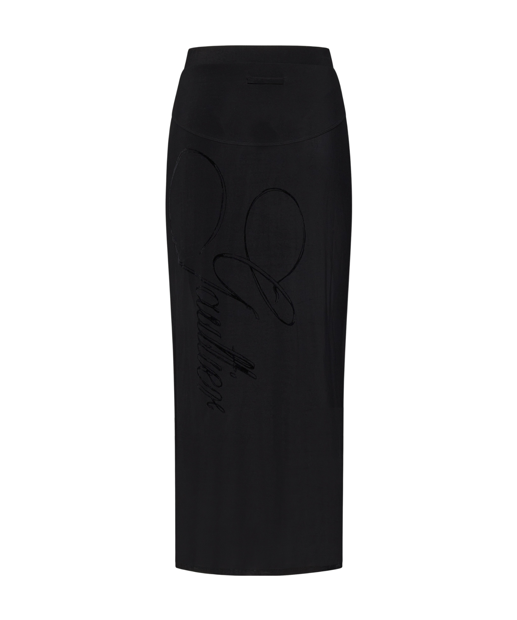 Shop Jean Paul Gaultier Elastic Waist Skirt In Black